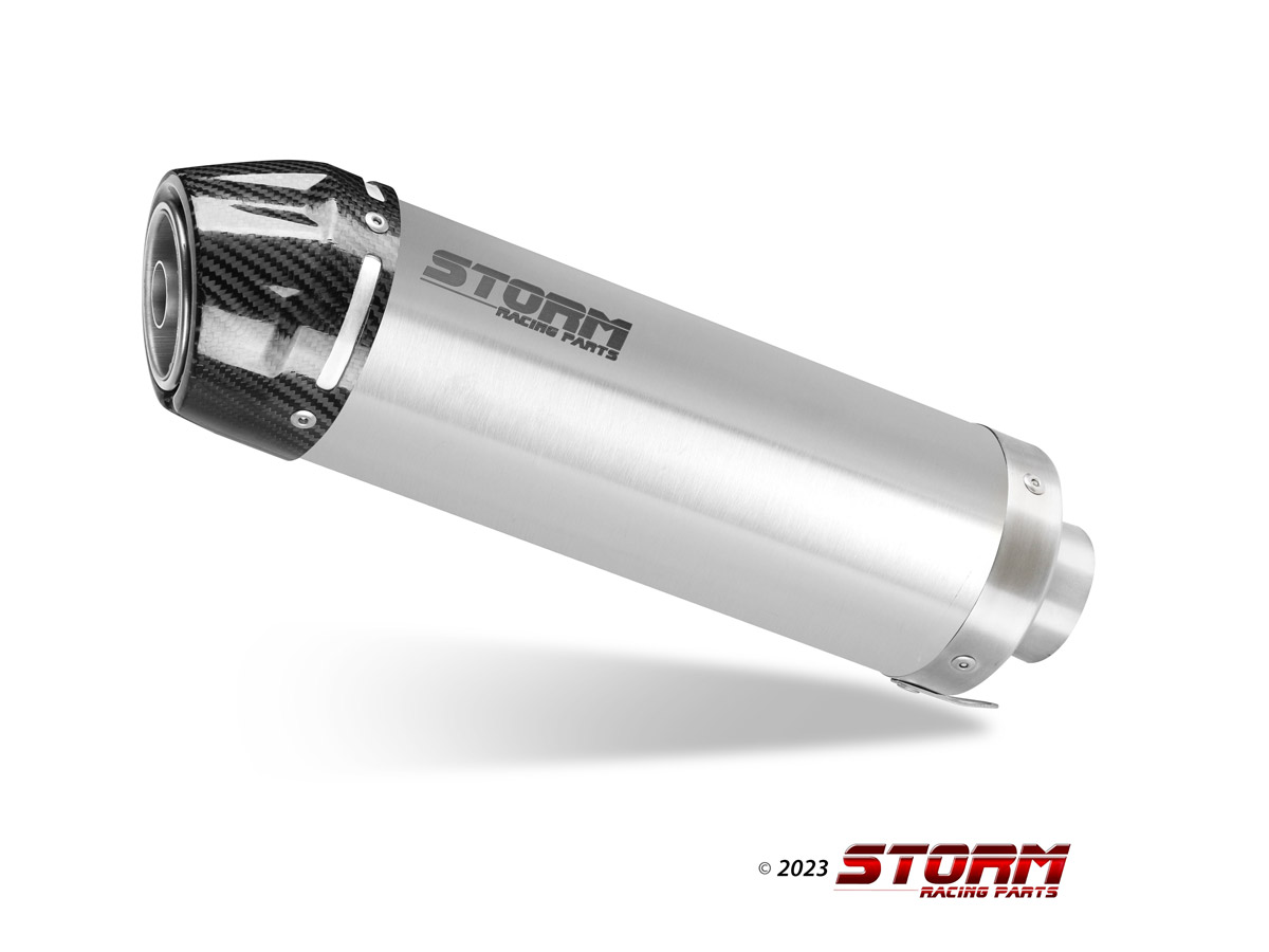 SUZUKI SV 650 Exhaust Storm Gp Stainless steel with carbon cap S.015.LXSC