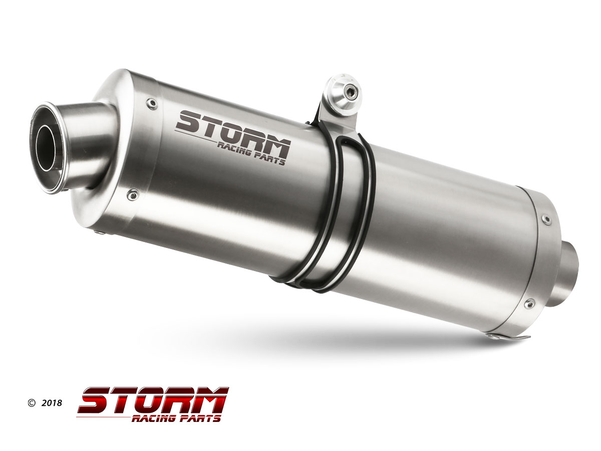 BMW K 1300 R Exhaust Storm Oval Stainless steel B.010.LX2