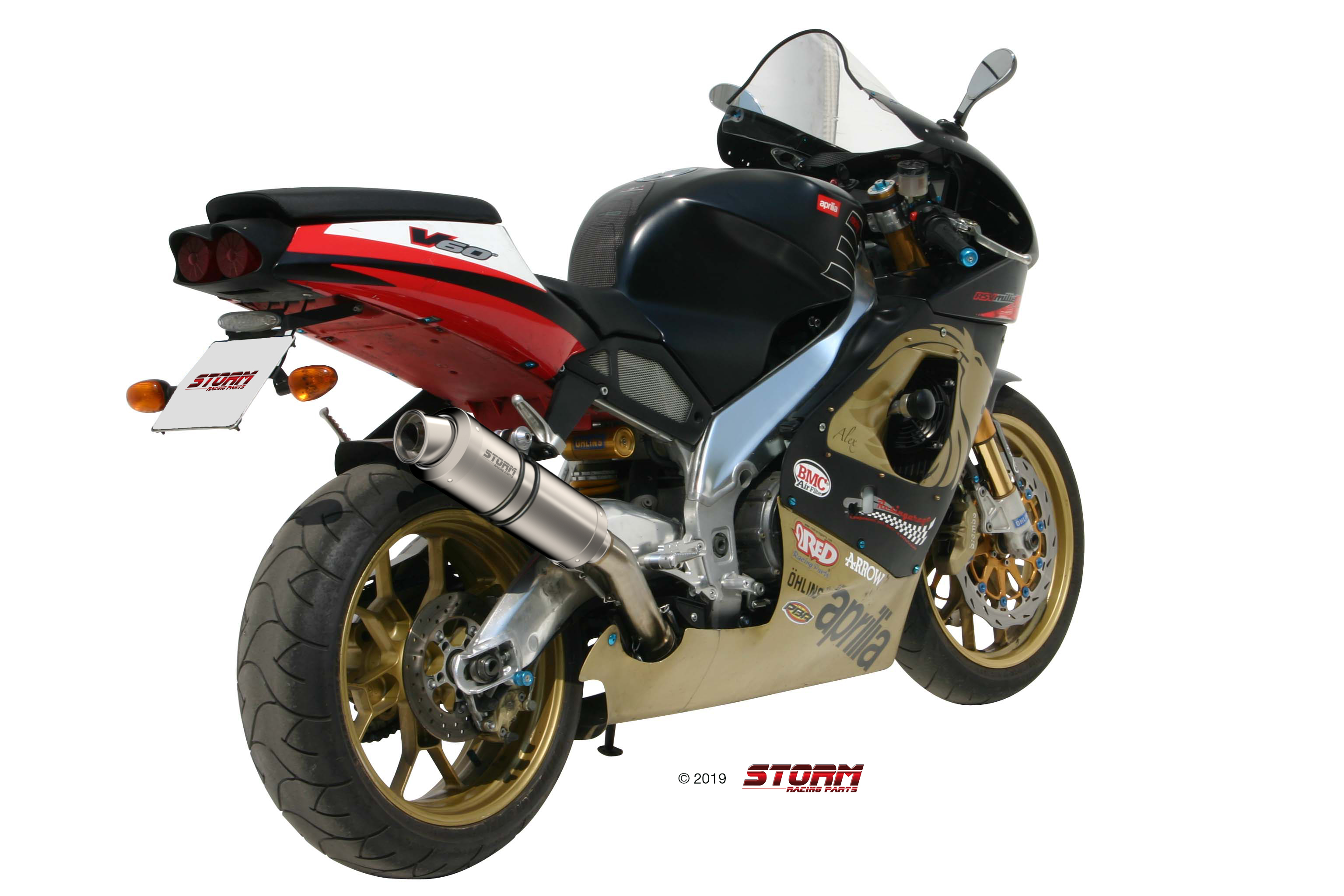 Scarico APRILIA RSV 1000 Storm Gp Inox A.001.LXS