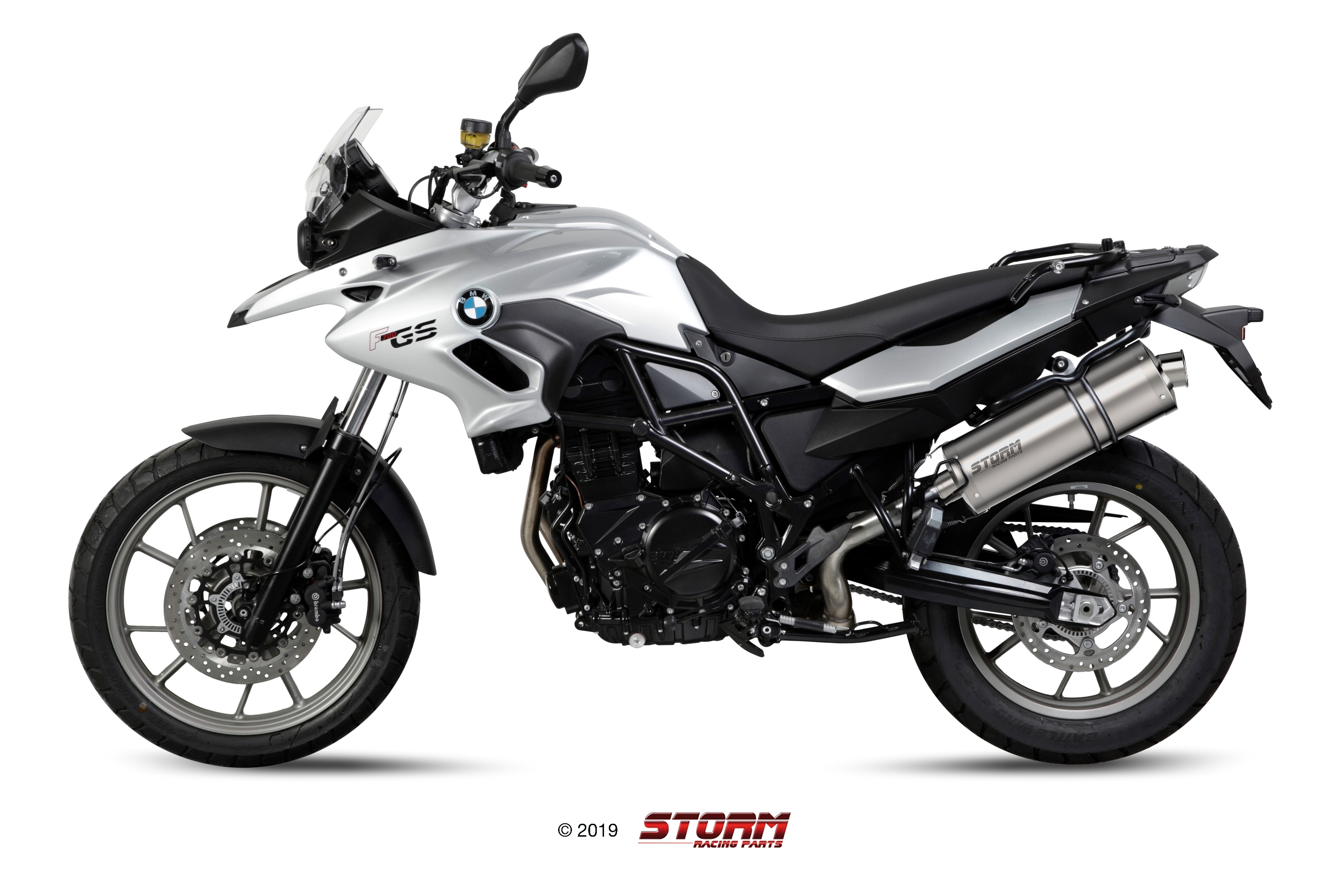 Scarico BMW F 700 GS Storm Oval Inox B.014.LX2