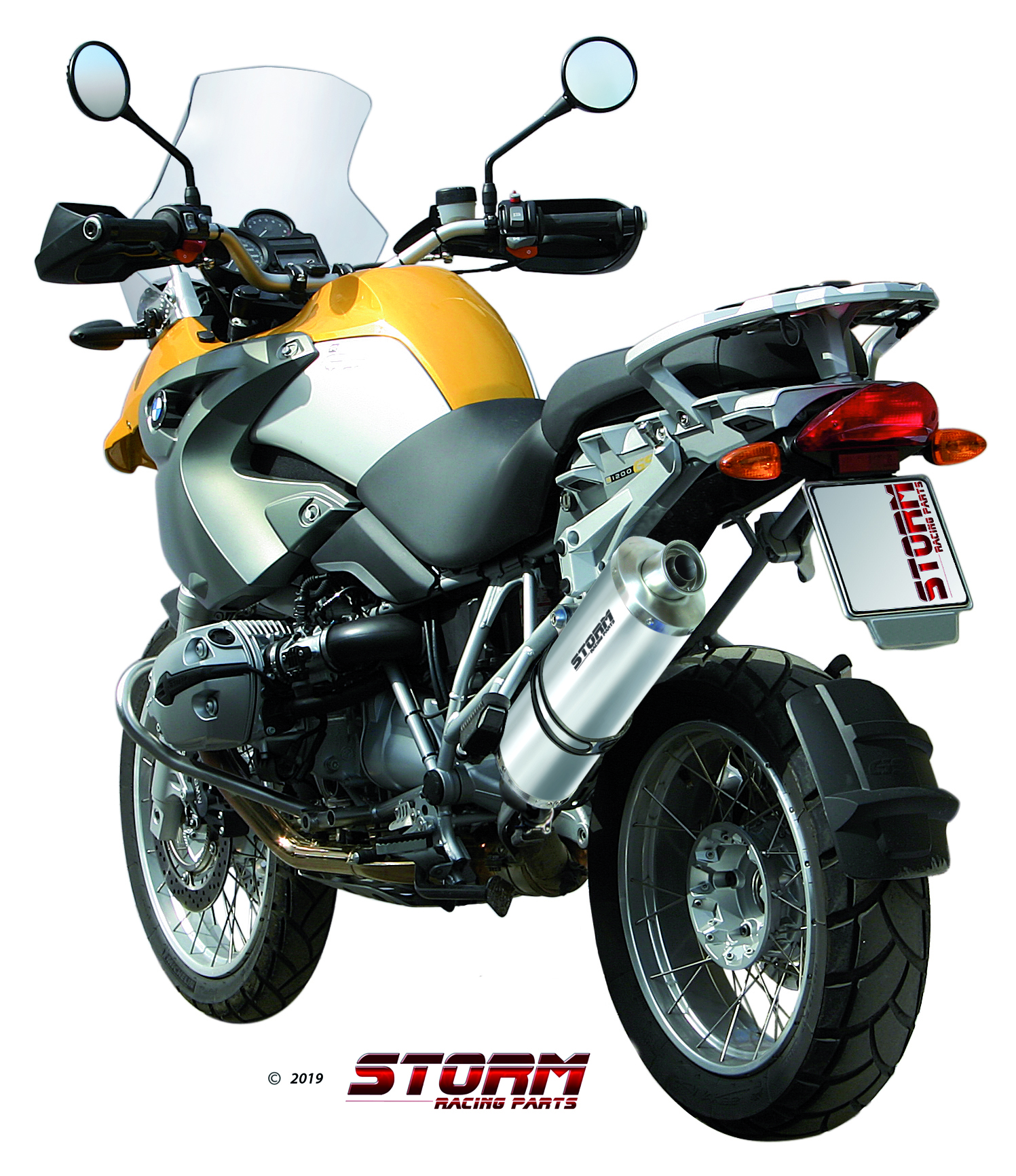 BMW R 1200 GS / ADVENTURE Exhaust Storm Oval Stainless steel B.002.LX2