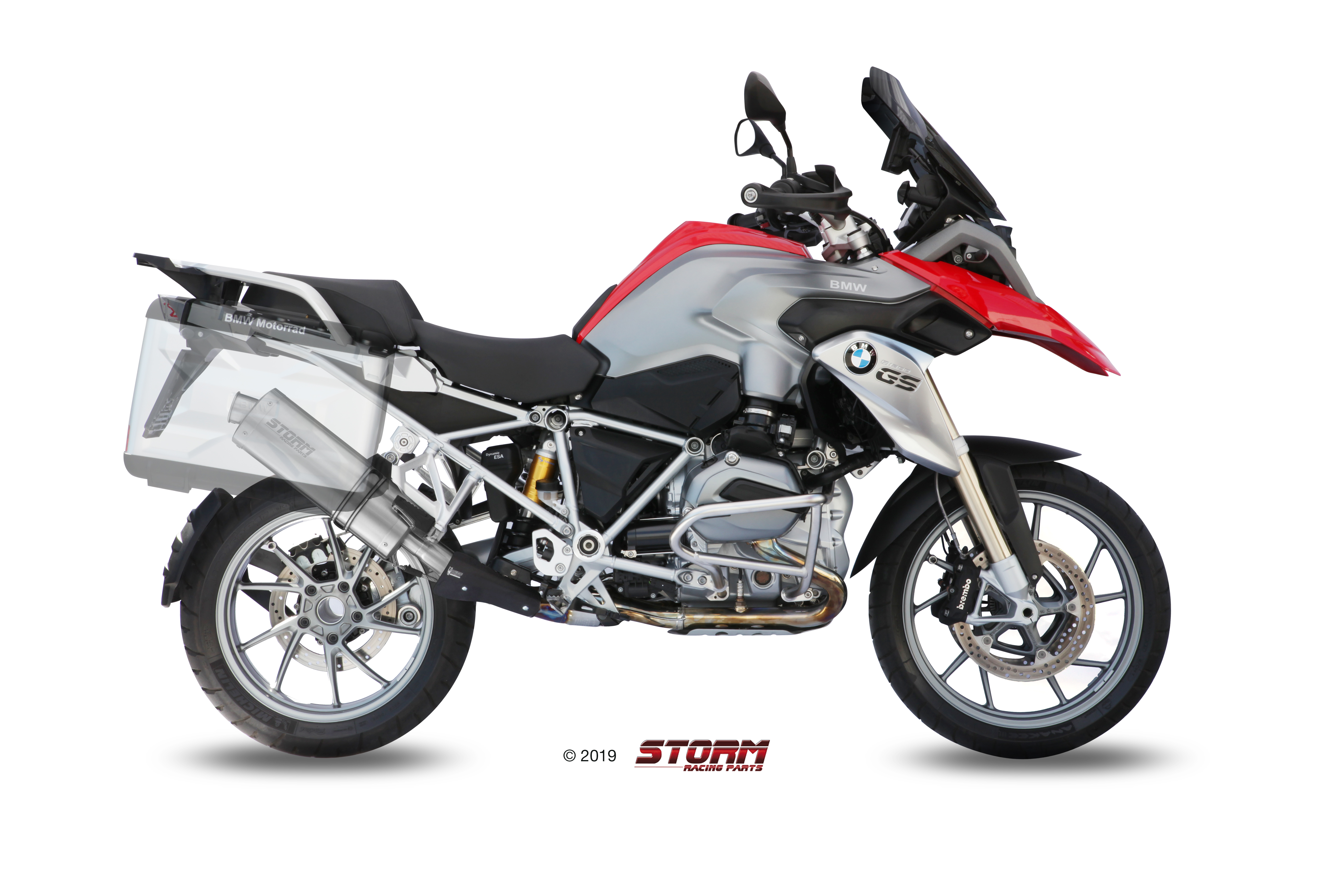 Scarico BMW R 1200 GS / ADVENTURE Storm Oval Inox B.016.LX2