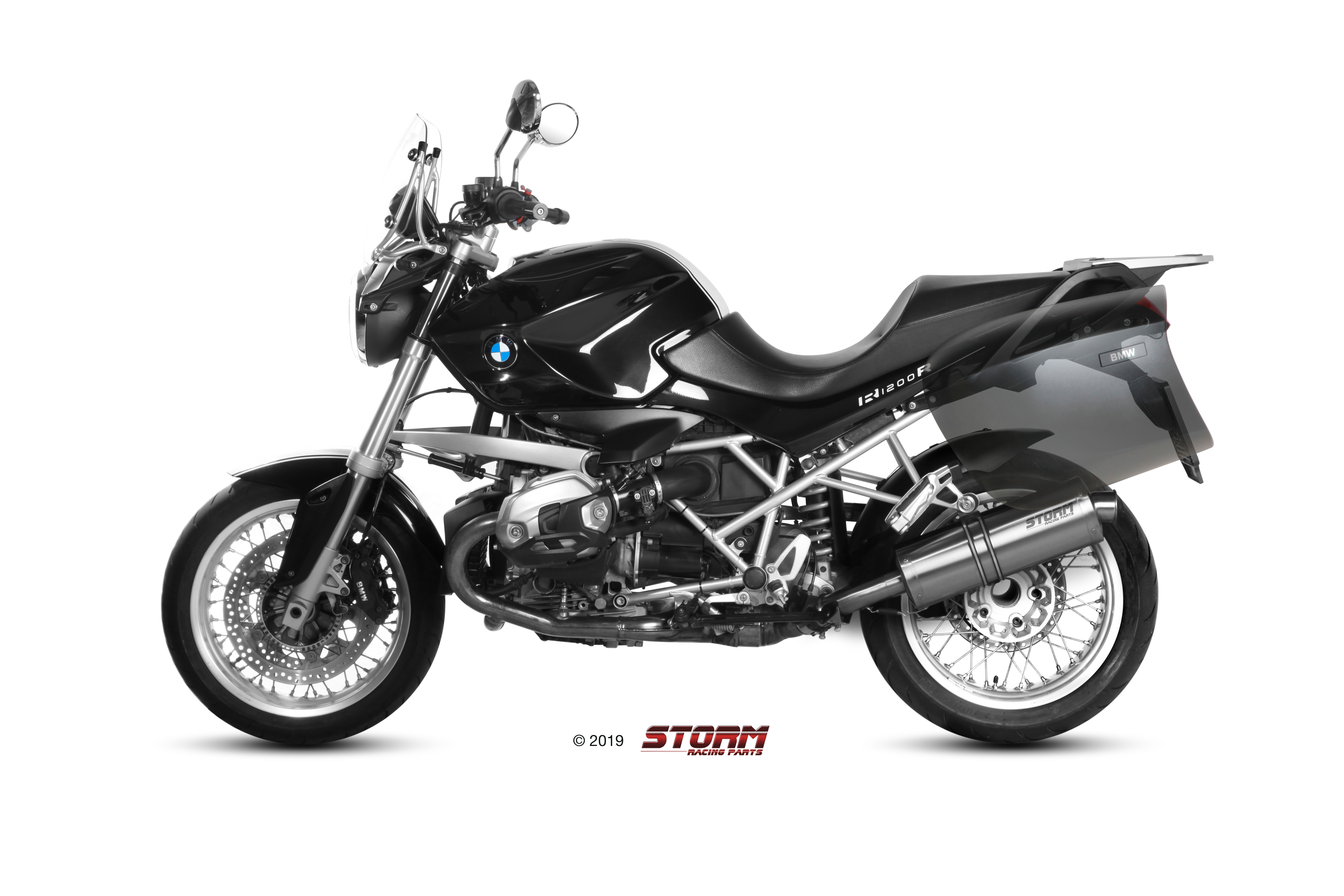 Scarico BMW R 1200 R Storm Oval Inox B.028.LX2