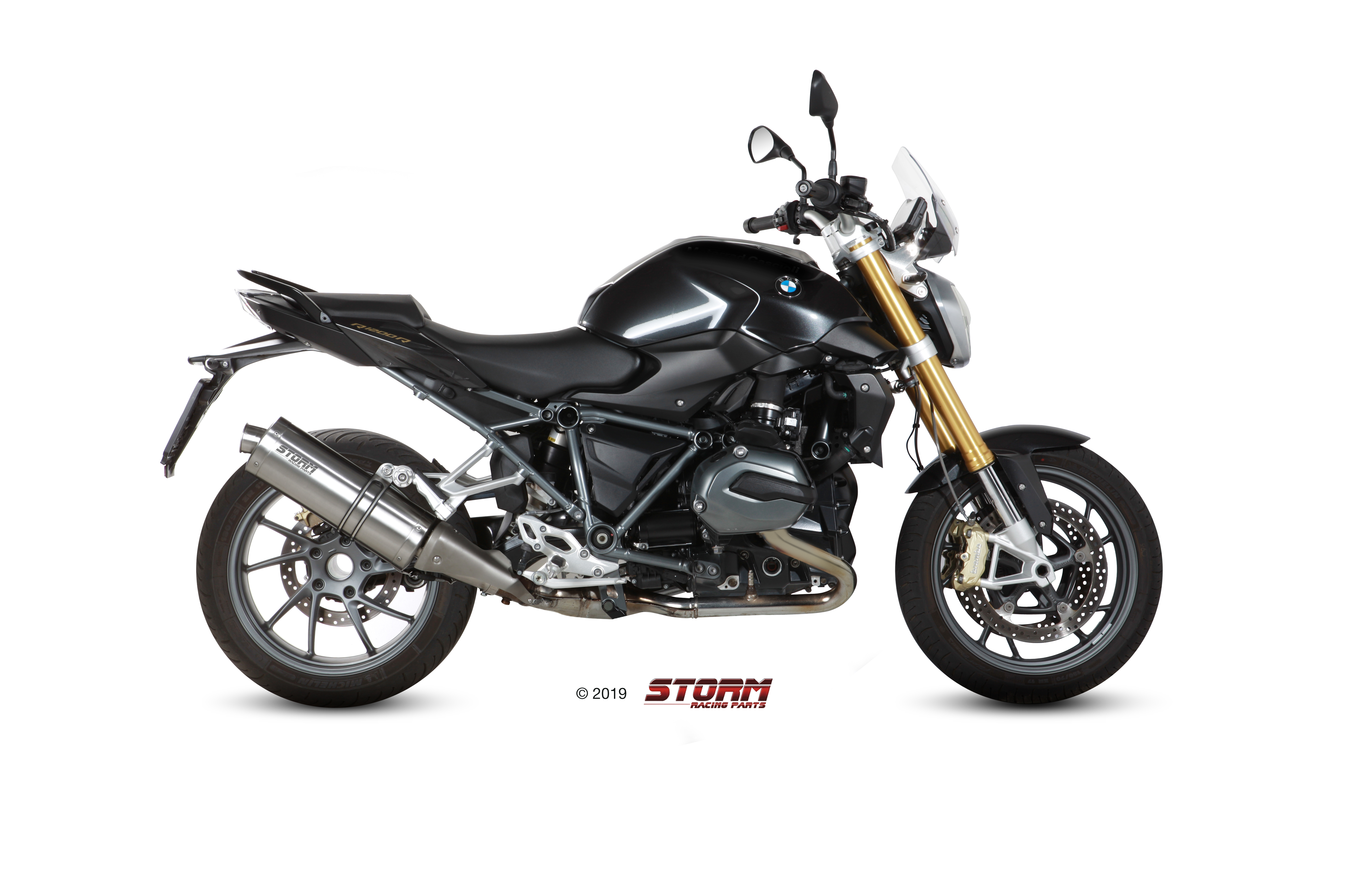 Scarico BMW R 1200 R Storm Oval Inox B.026.LX2