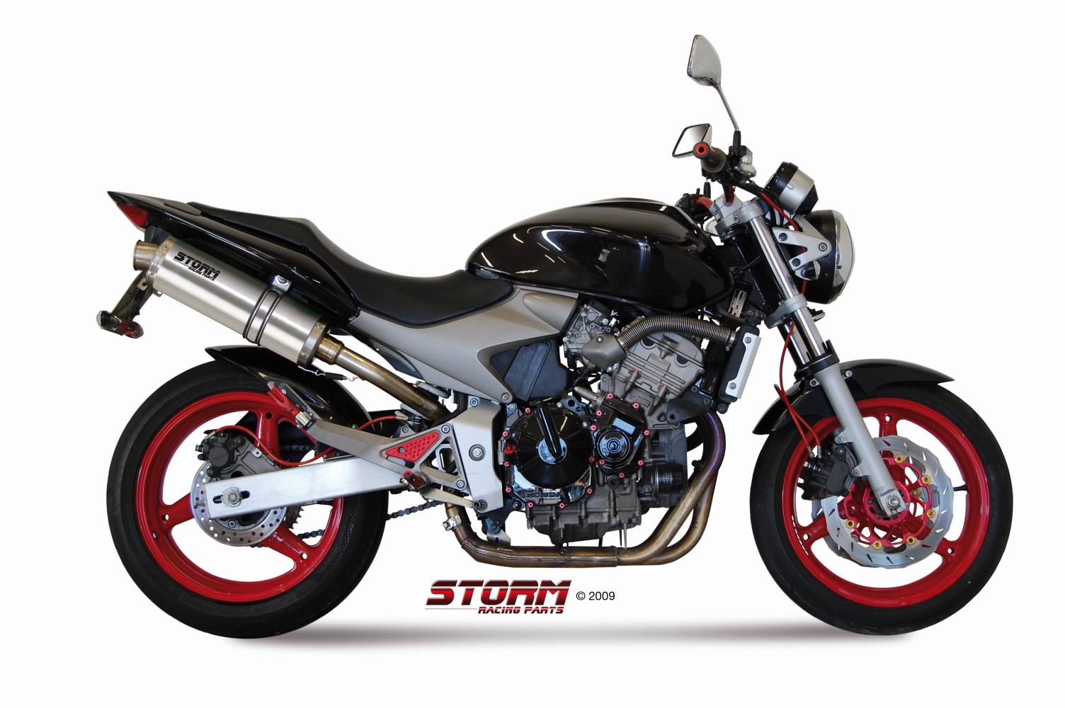 Scarico HONDA HORNET 600 Storm Oval Inox H.020.LX1