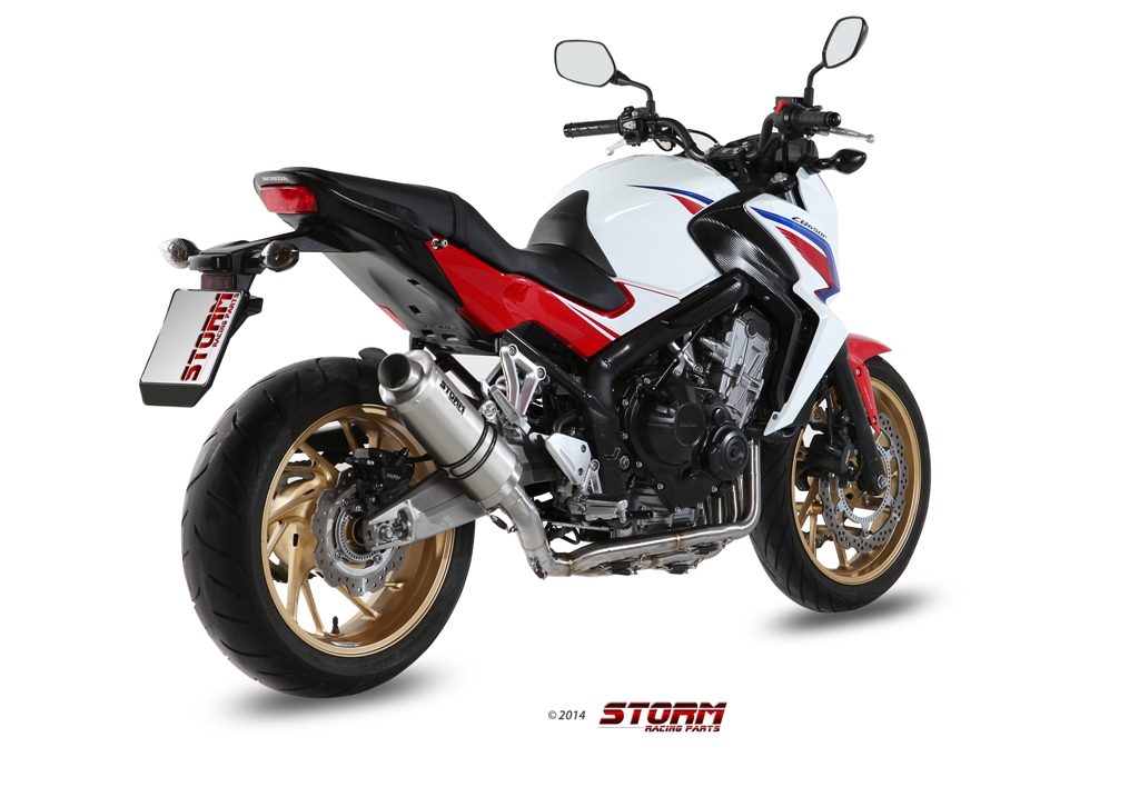 Scarico Honda CB 650 F Storm Oval Inox H.055.LX1