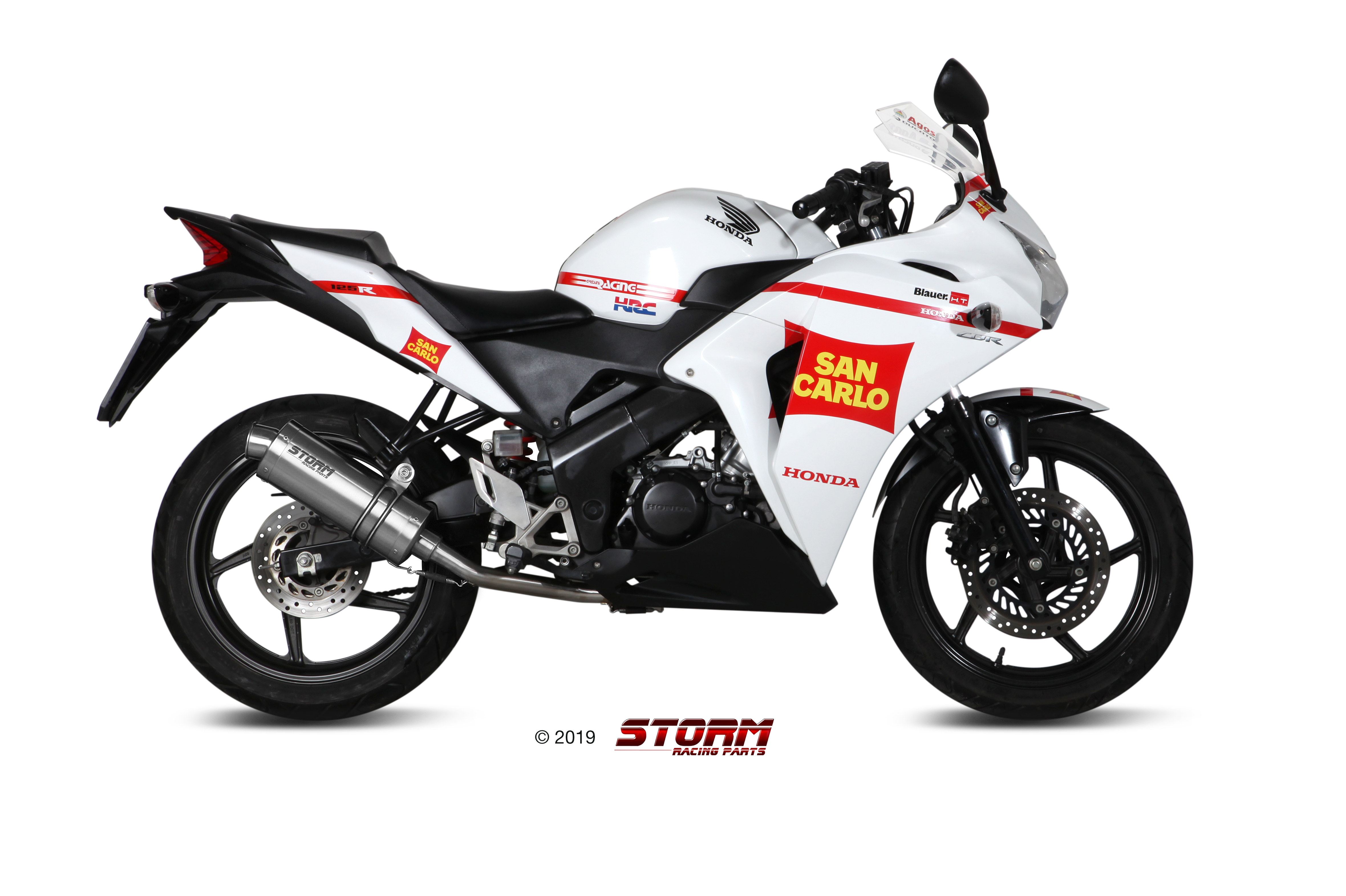 Scarico Honda CBR 125 R Storm Oval Inox H.060.LX1