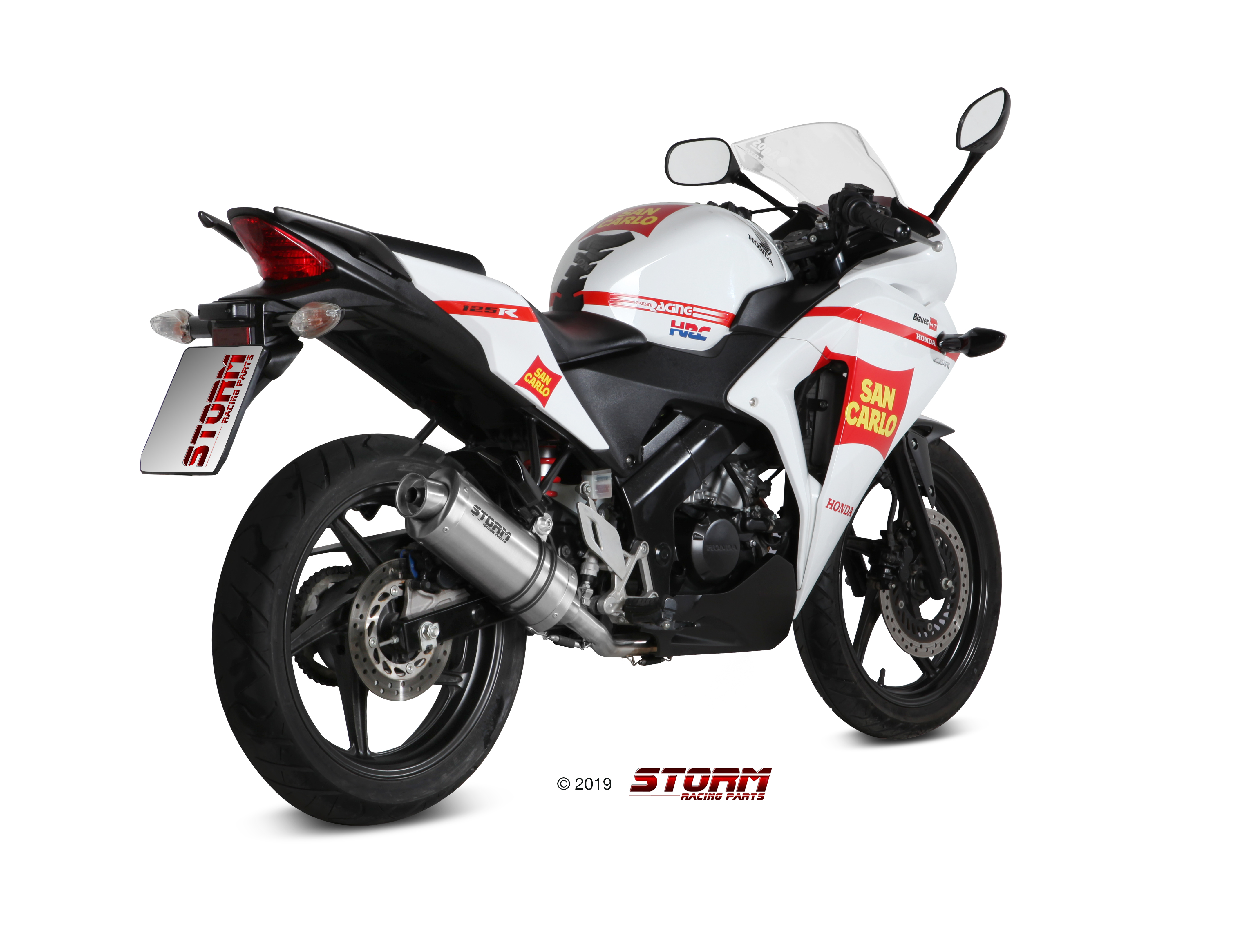 Scarico HONDA CBR 125 R Storm Oval Inox H.060.LX1