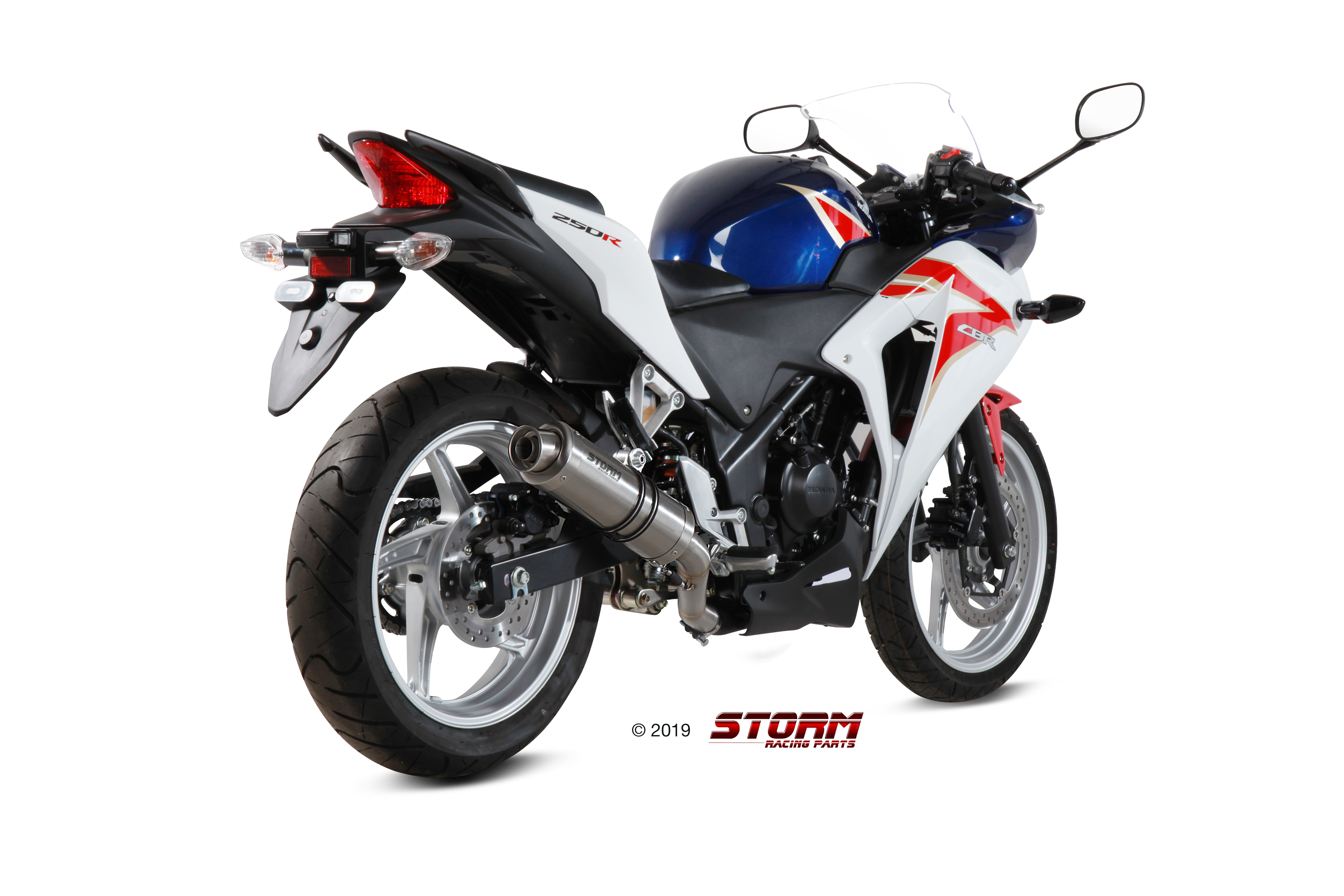 HONDA CBR 250 R Exhaust Storm Gp Stainless steel H.047.LXS