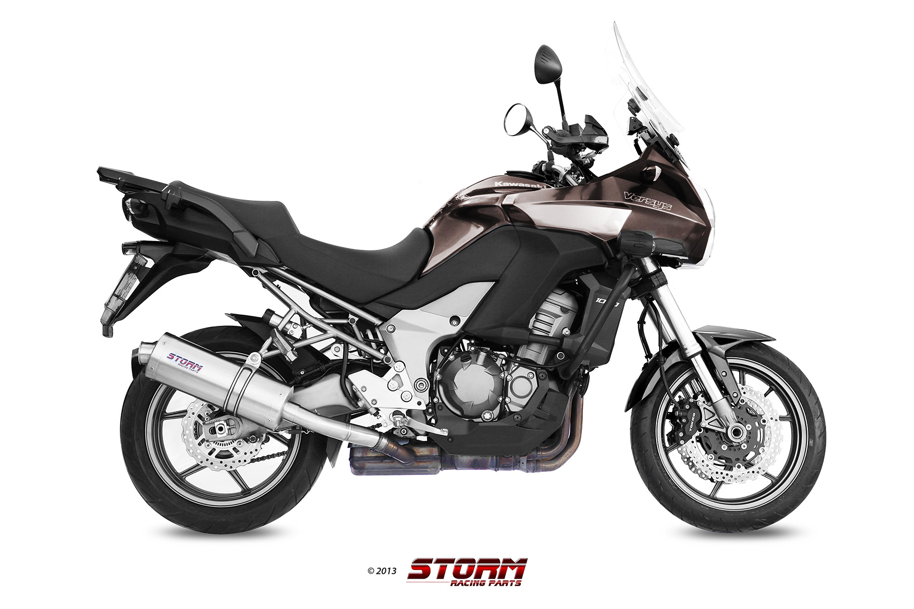 Scarico KAWASAKI VERSYS 1000 Storm Oval Inox K.034.LX2