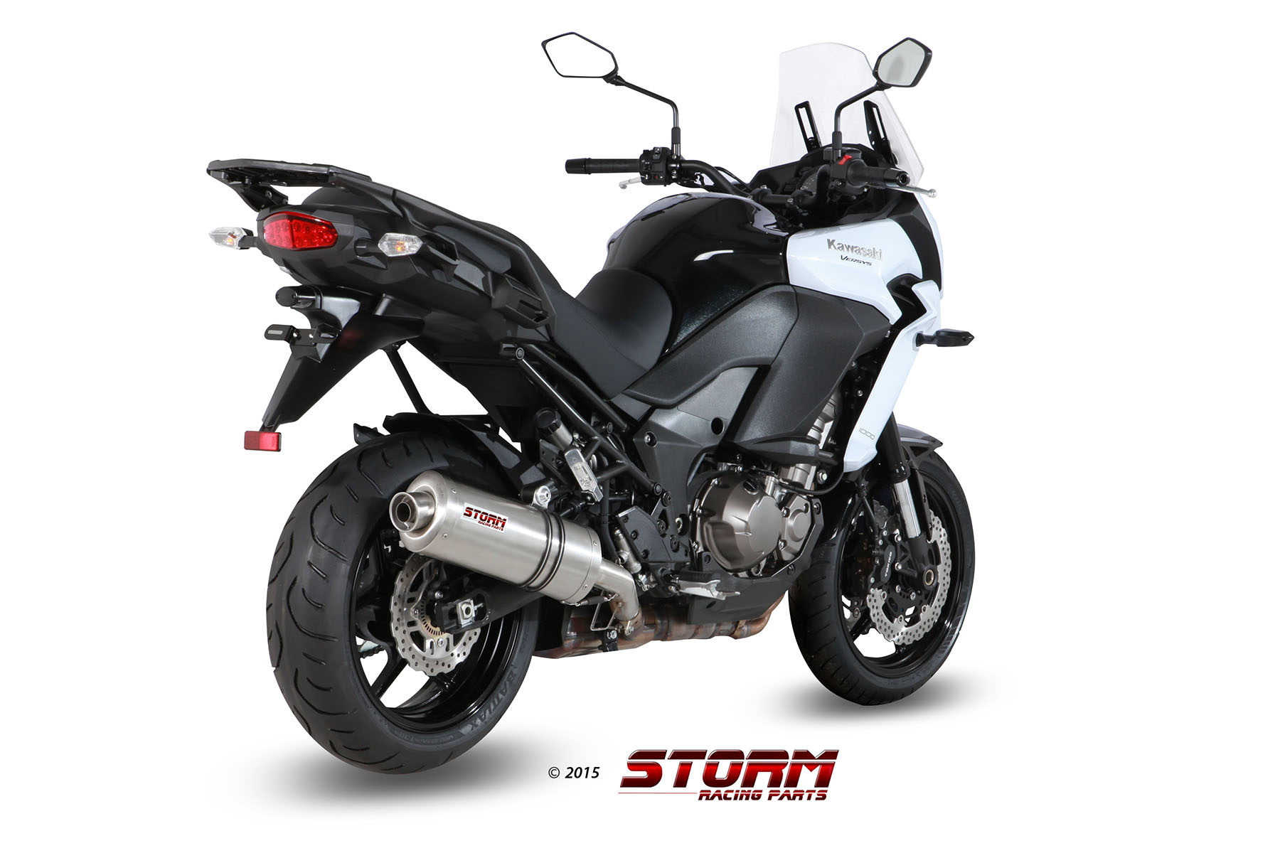 Scarico KAWASAKI VERSYS 1000 Storm Oval Inox K.040.LX2