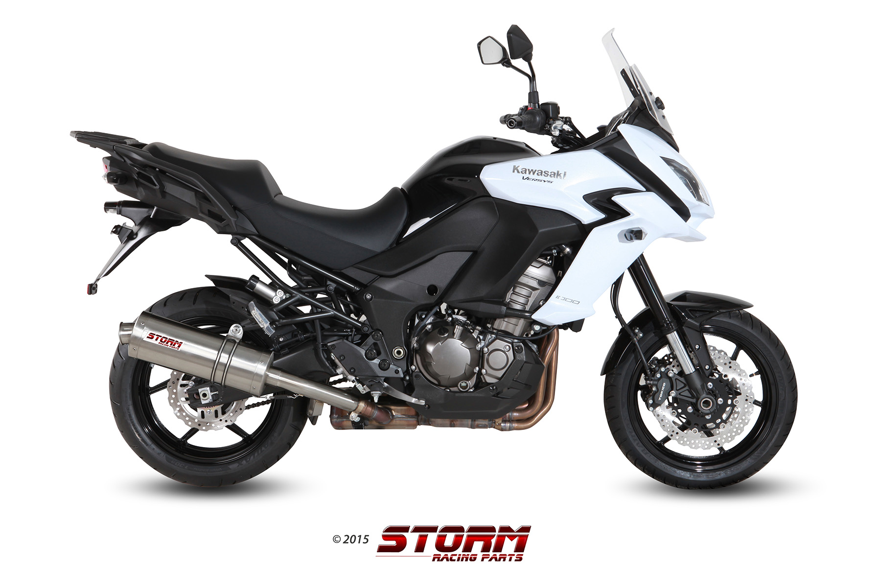 Scarico KAWASAKI VERSYS 1000 Storm Oval Inox K.040.LX2