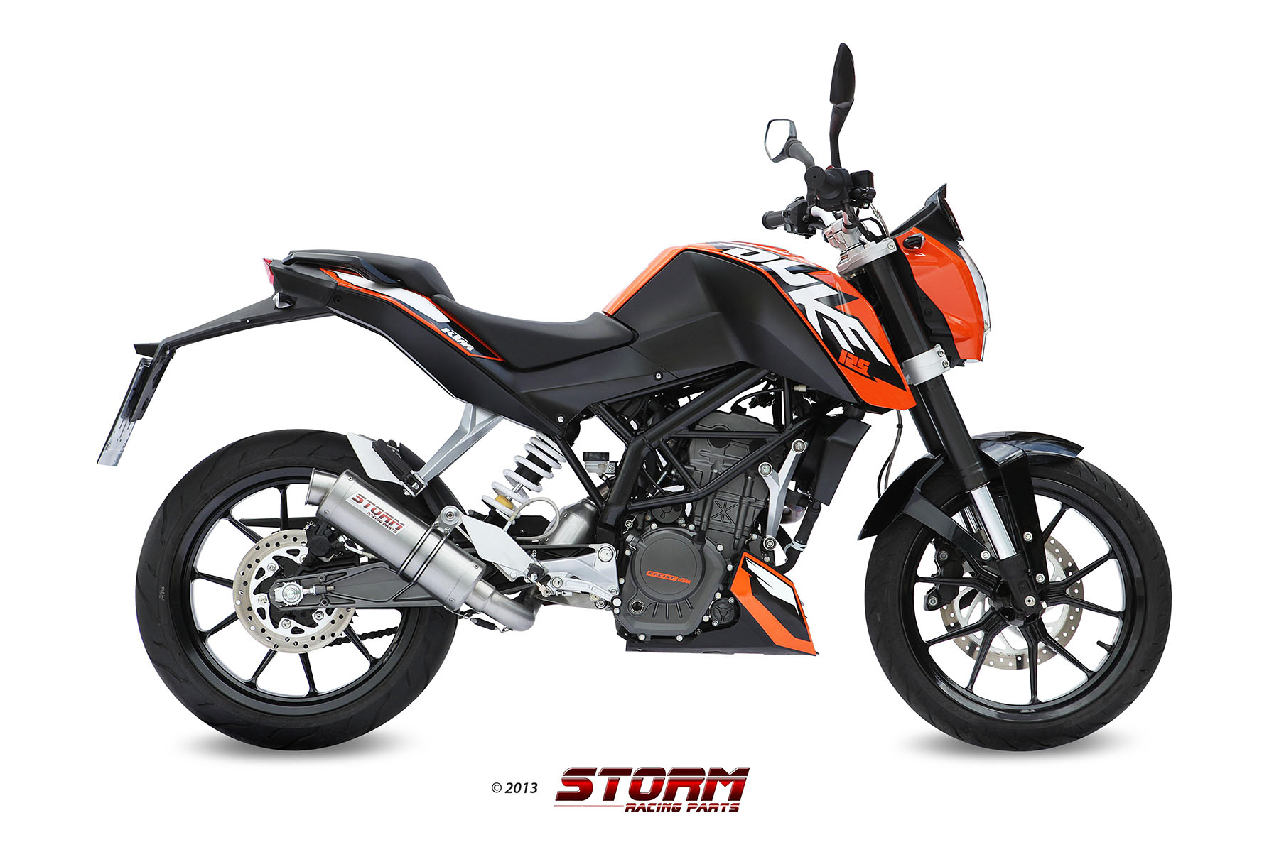 KTM 125 DUKE Exhaust Storm Gp Stainless steel KT.009.LXS