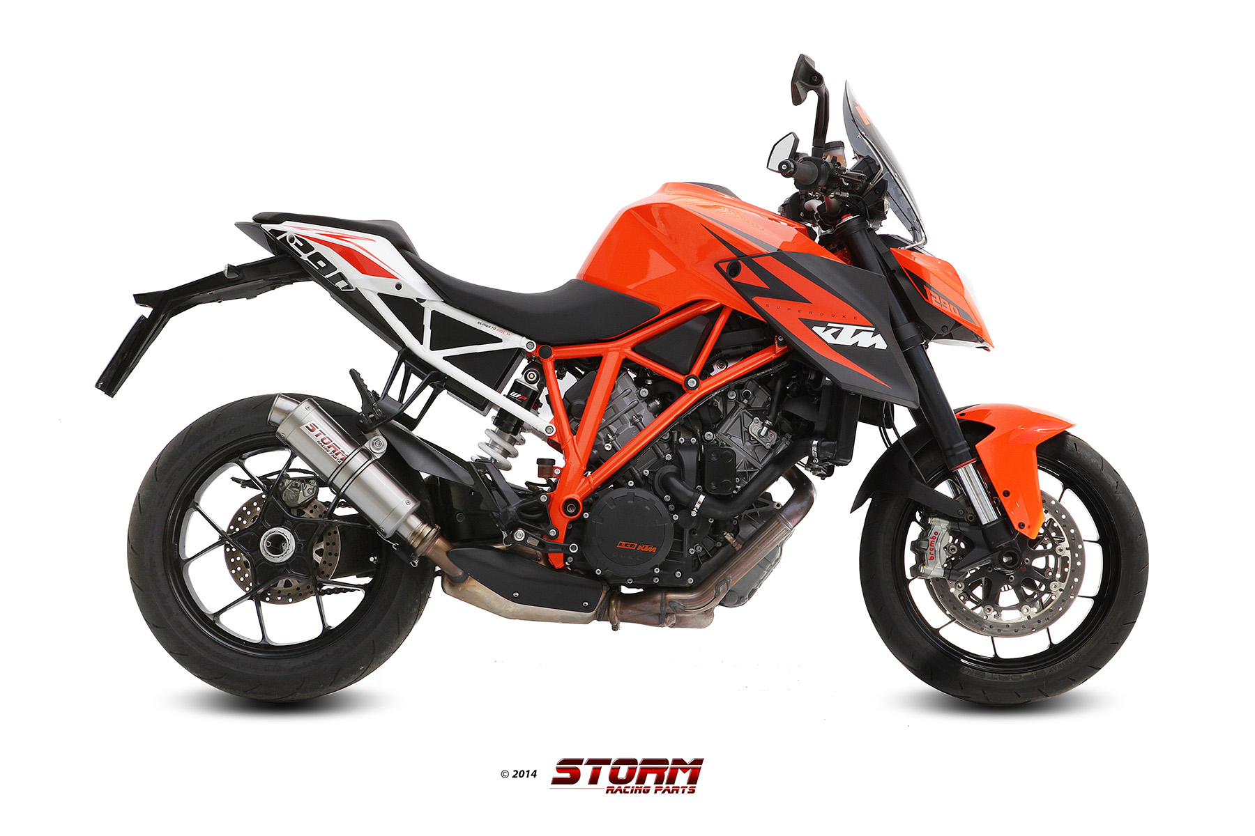 KTM 1290 SUPERDUKE Exhaust Storm Gp Stainless steel KT.014.LXS