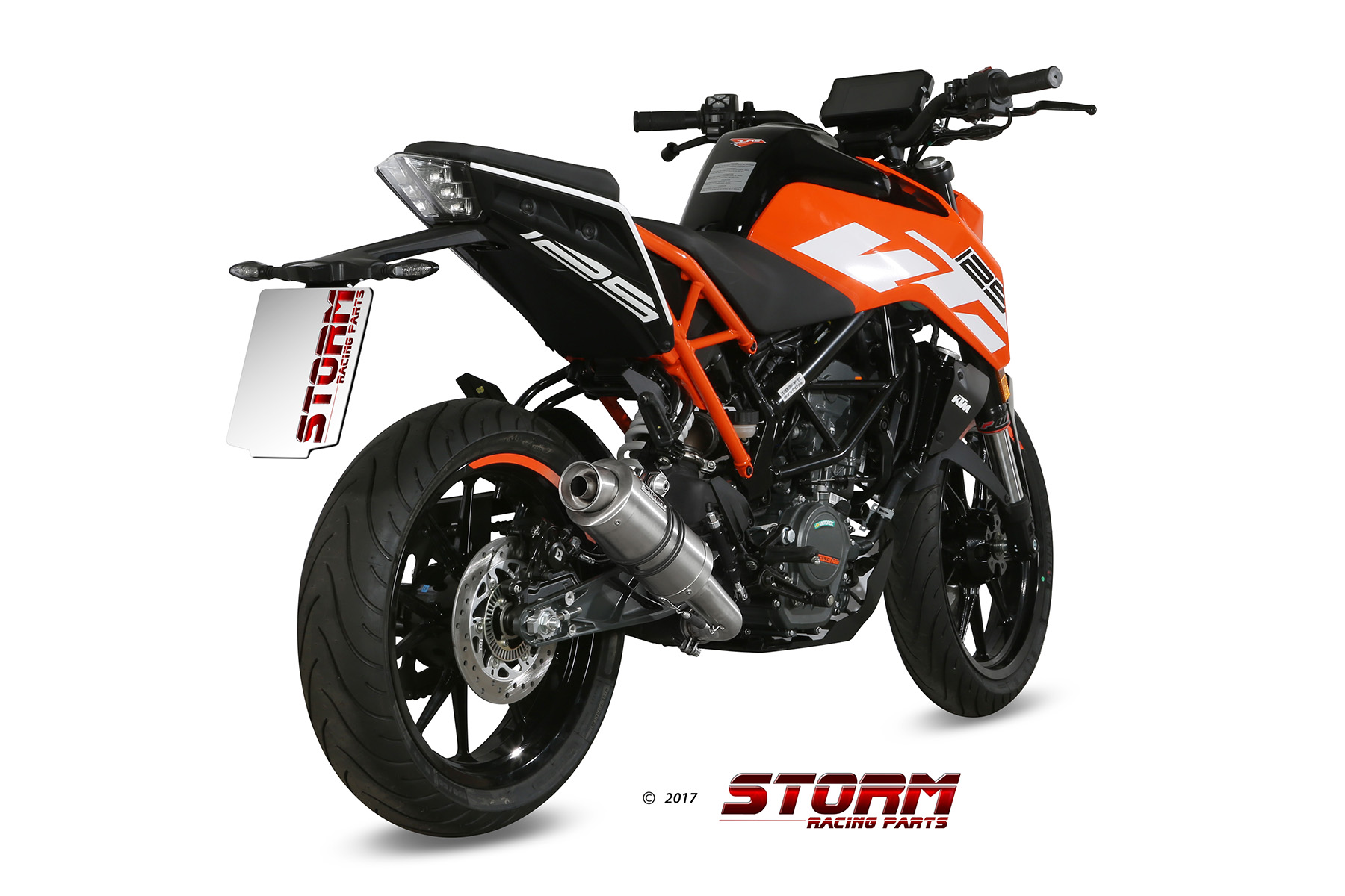 KTM 125 DUKE Exhaust Storm Gp Stainless steel KT.019.LXS