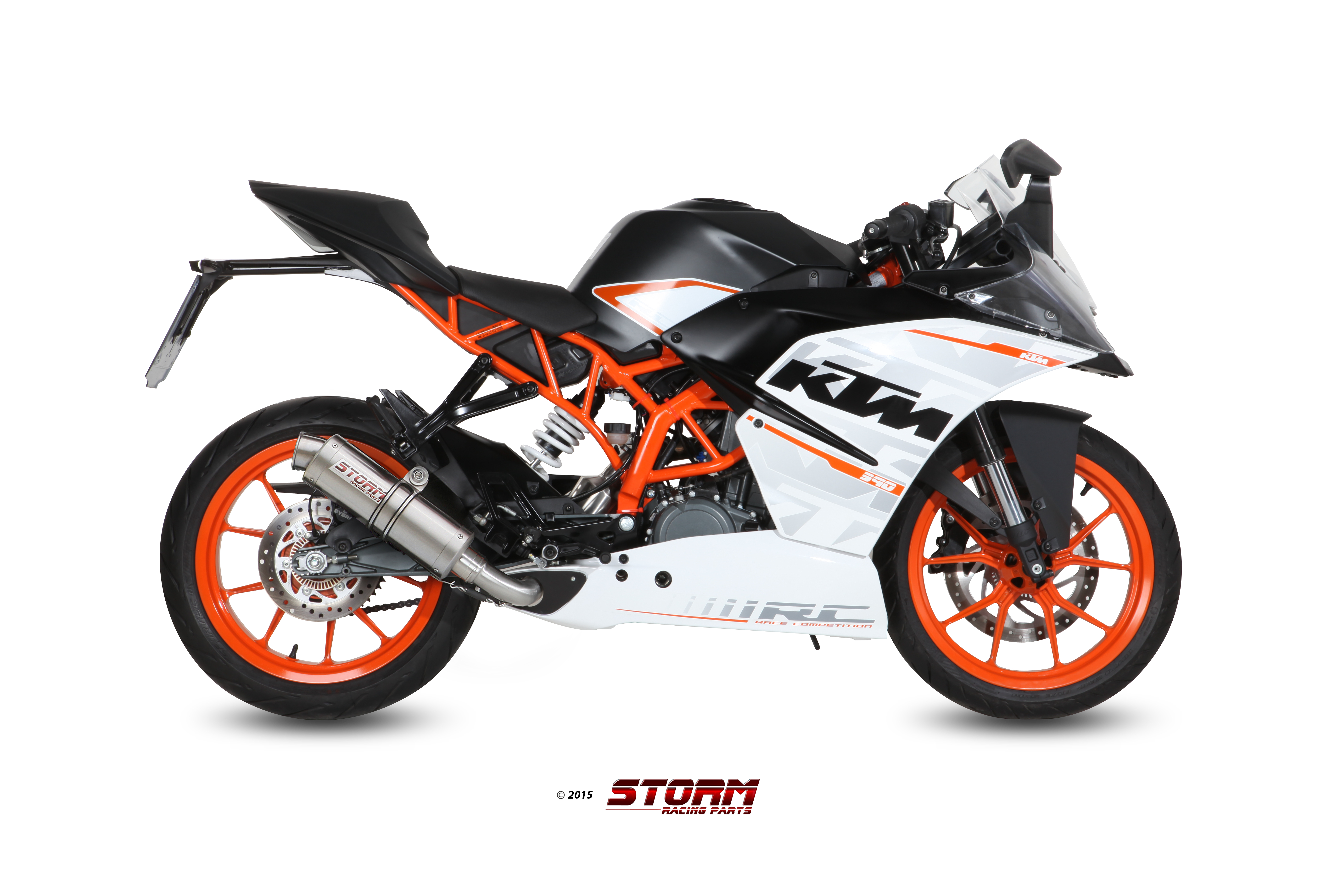 KTM RC 390 Exhaust Storm Gp Stainless steel KT.015.LXS