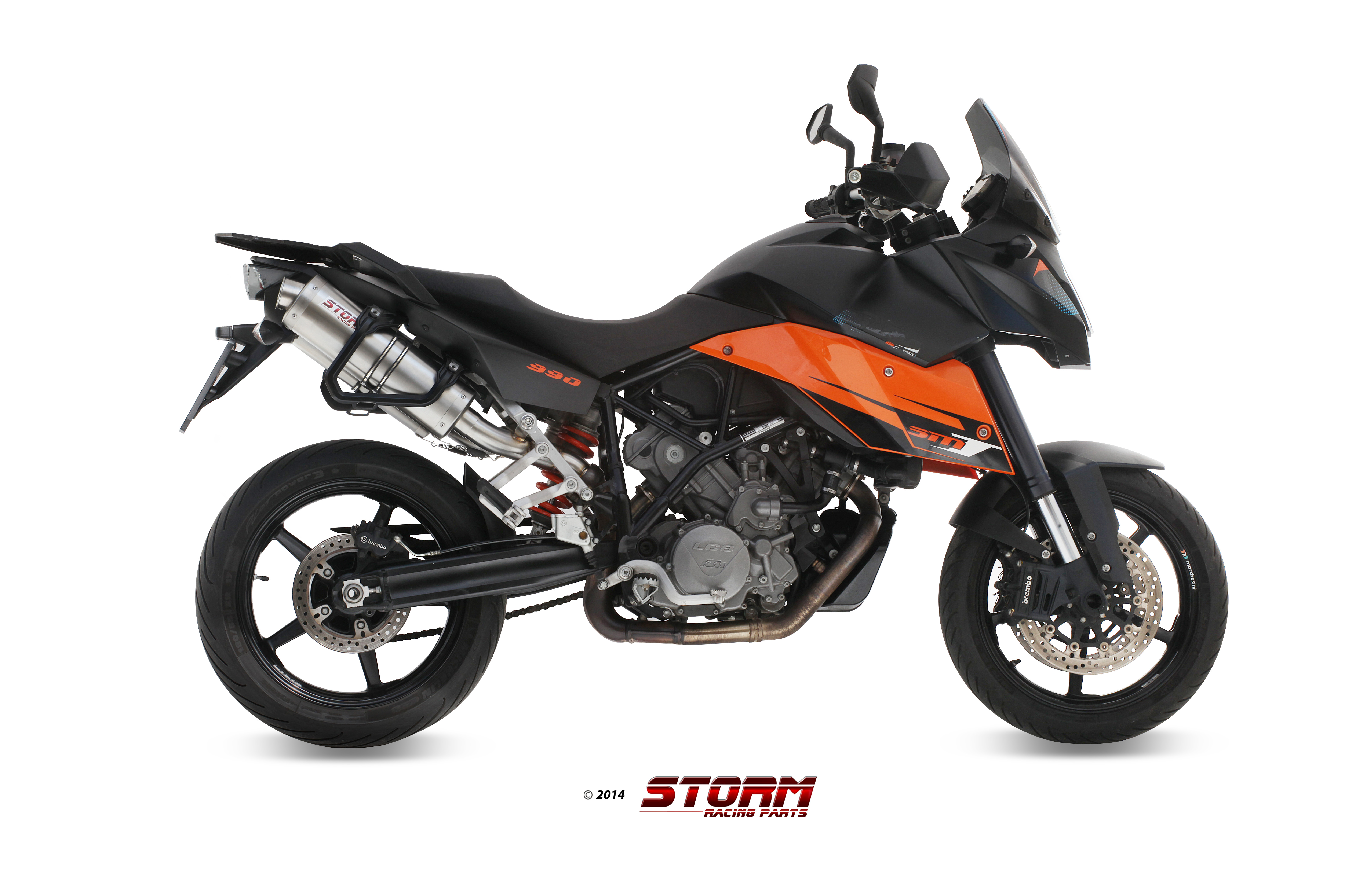 Scarico KTM 990 SUPERMOTO SMT Storm Oval Inox KT.013.LX1