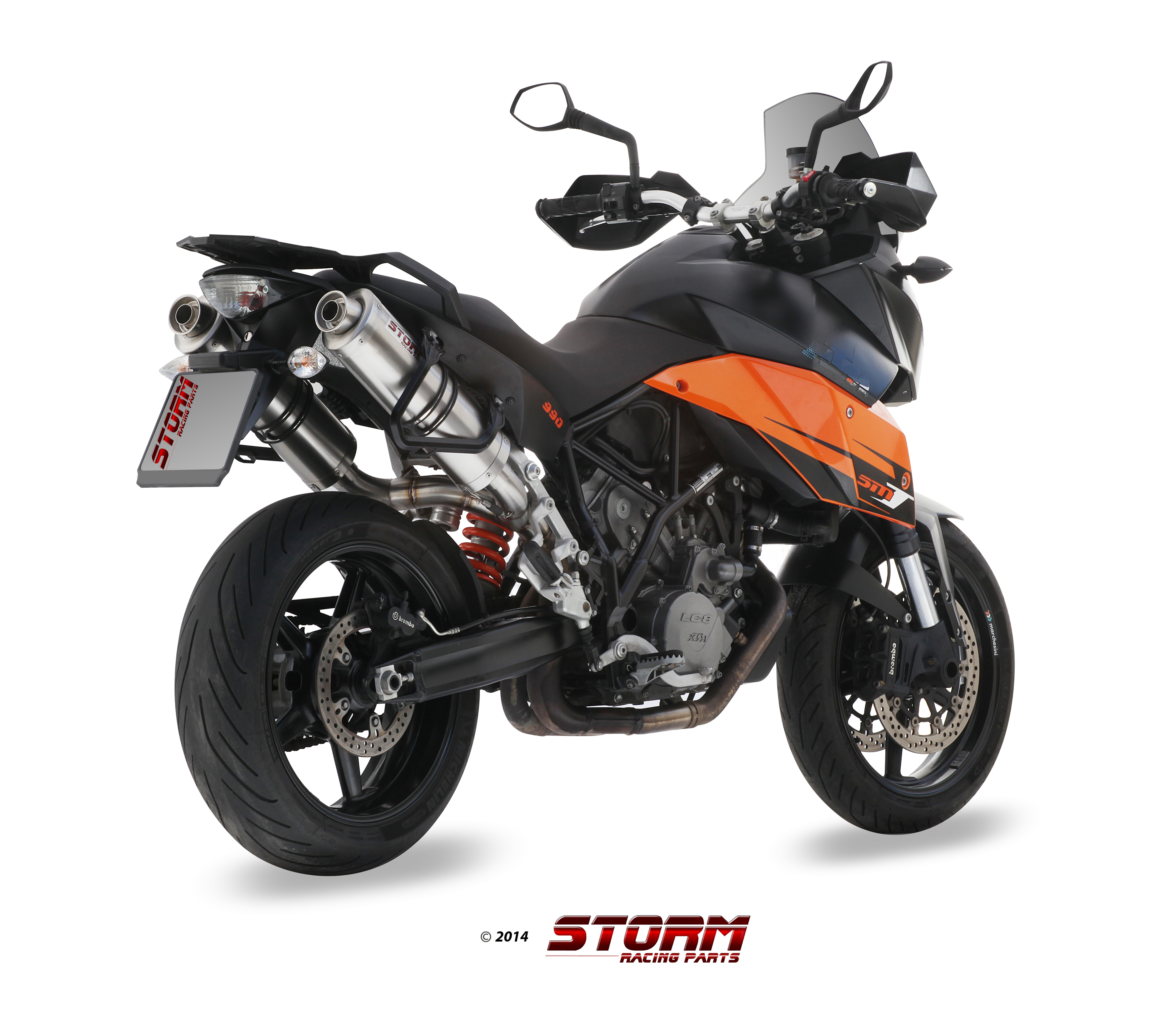 Scarico KTM 990 SUPERMOTO SMT Storm Oval Inox KT.013.LX1