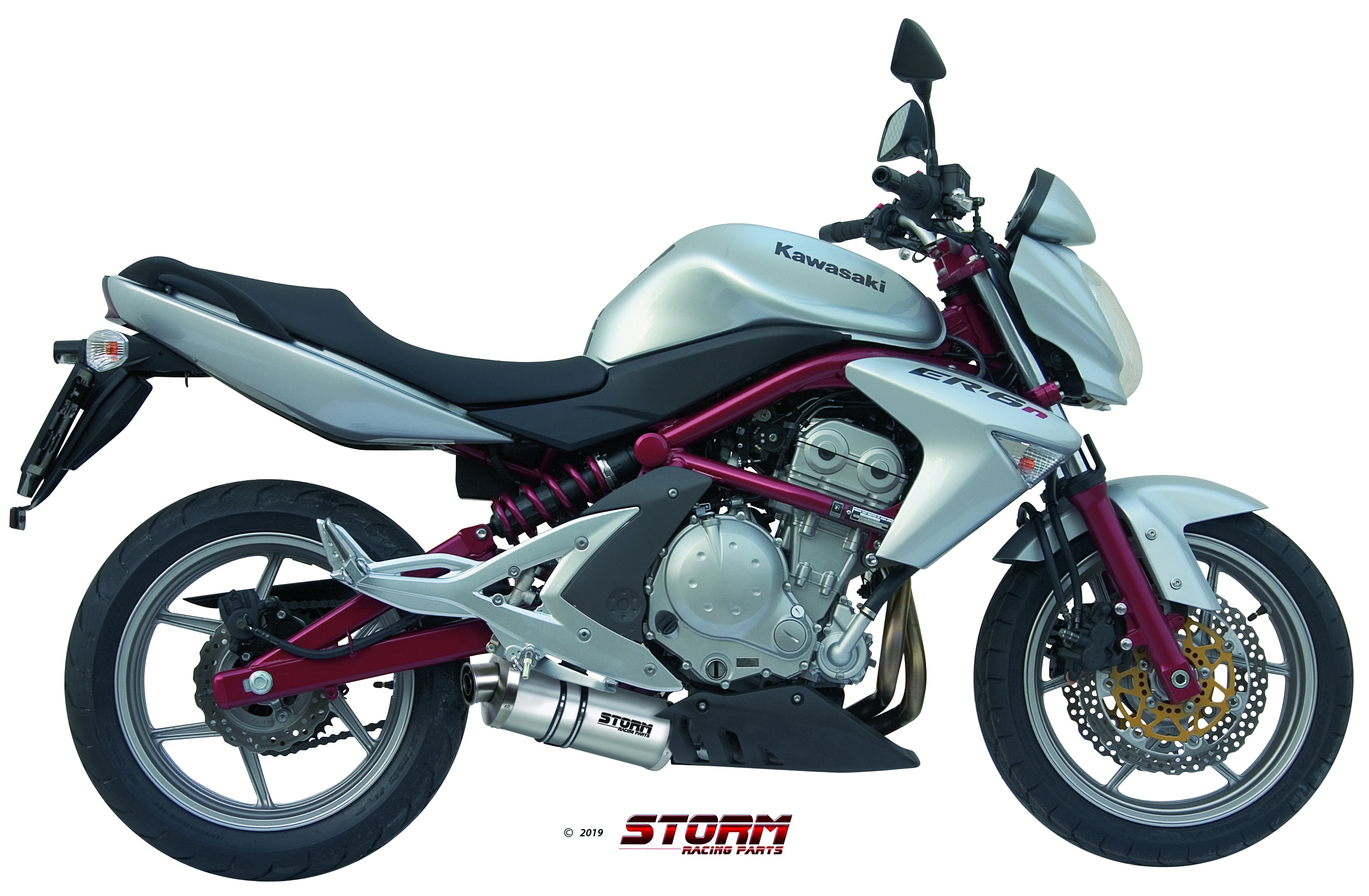 Scarico KAWASAKI ER-6N / F Storm Oval Inox K.015.LX2