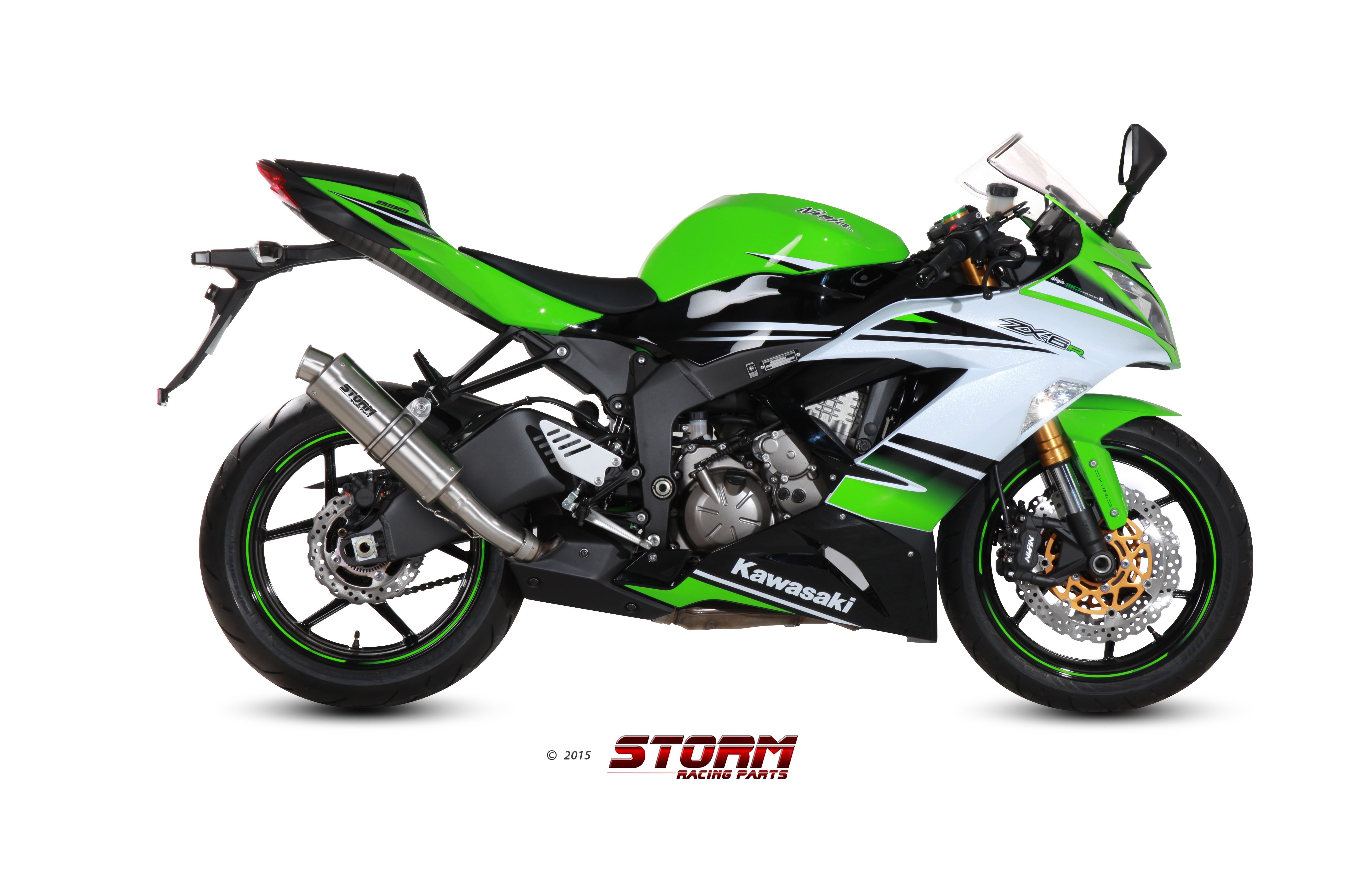 Scarico KAWASAKI ZX-6 R 636 Storm Gp Inox K.022.LXS