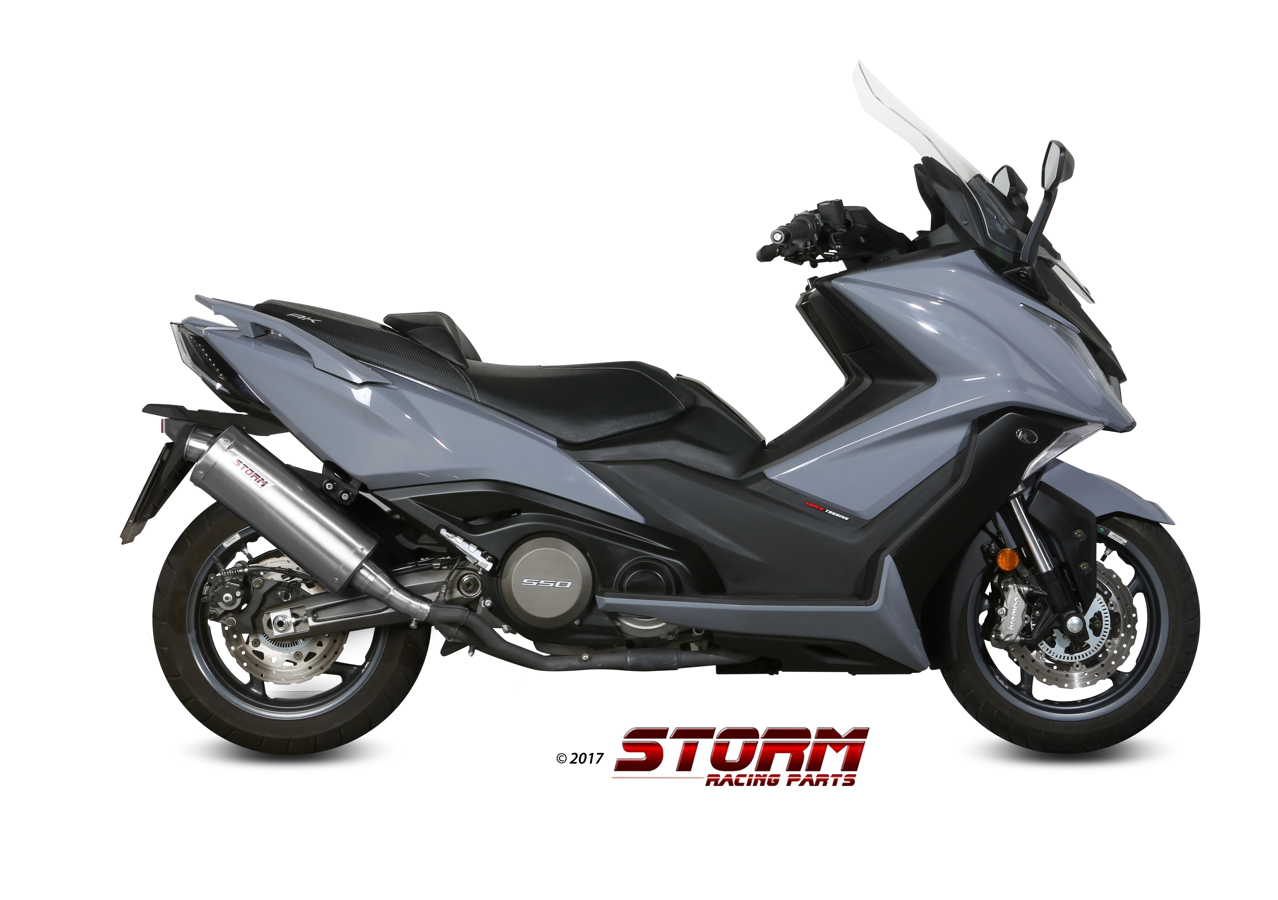 Scarico KYMCO AK 550 Storm Oval Inox O.008.LX2