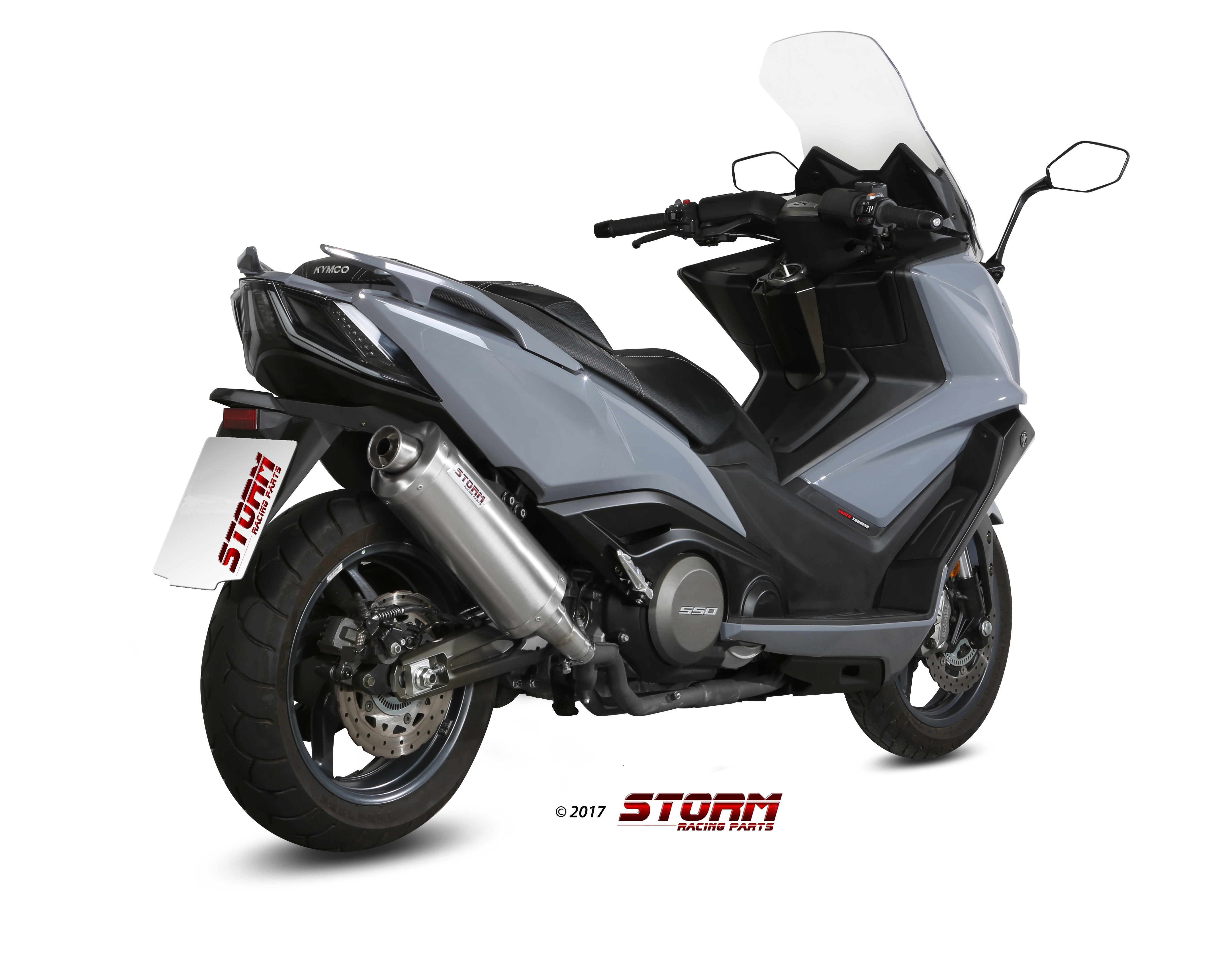 Scarico KYMCO AK 550 Storm Oval Inox O.008.LX2