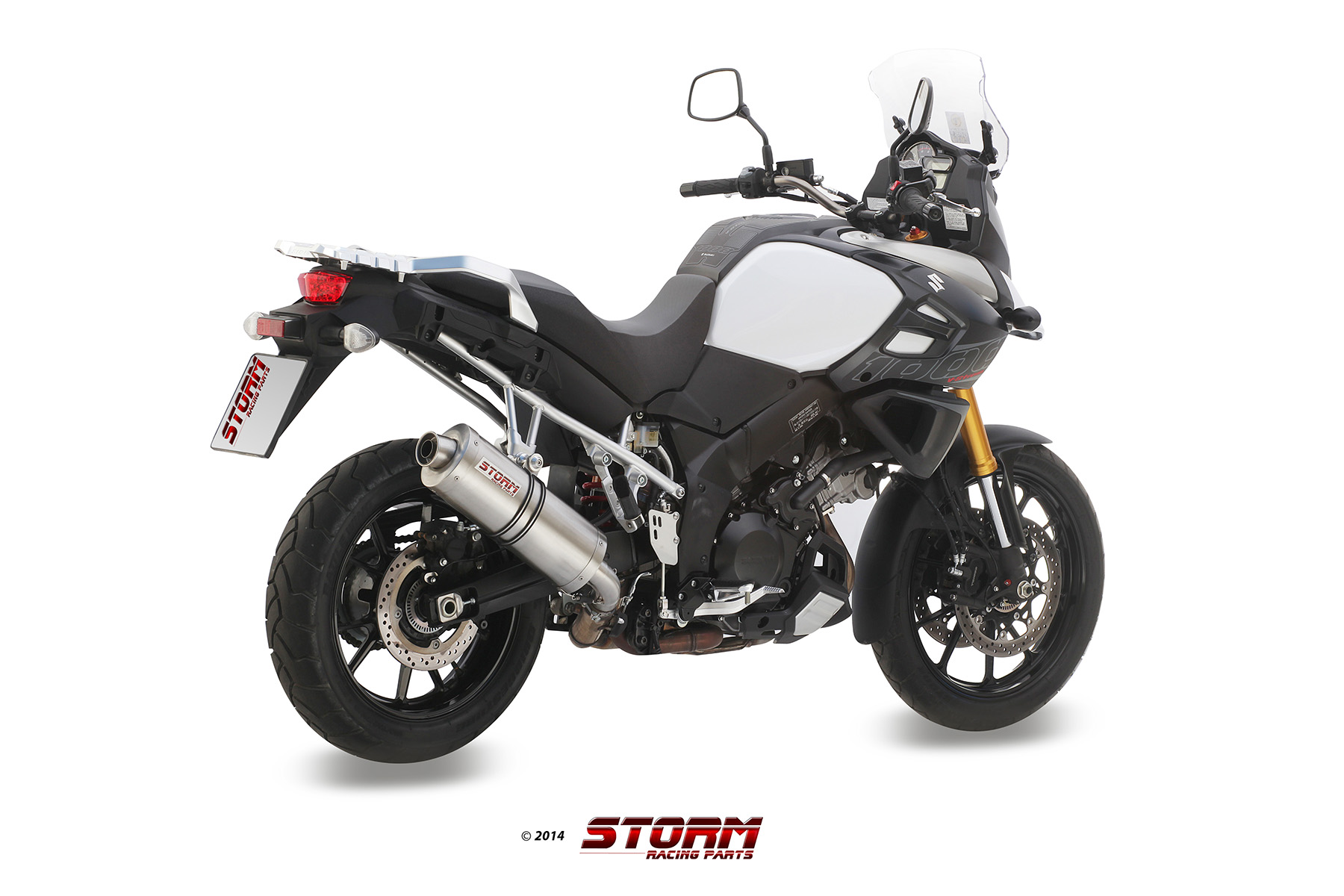 Scarico SUZUKI V-STROM 1000 / XT Storm Oval Inox S.042.LX2