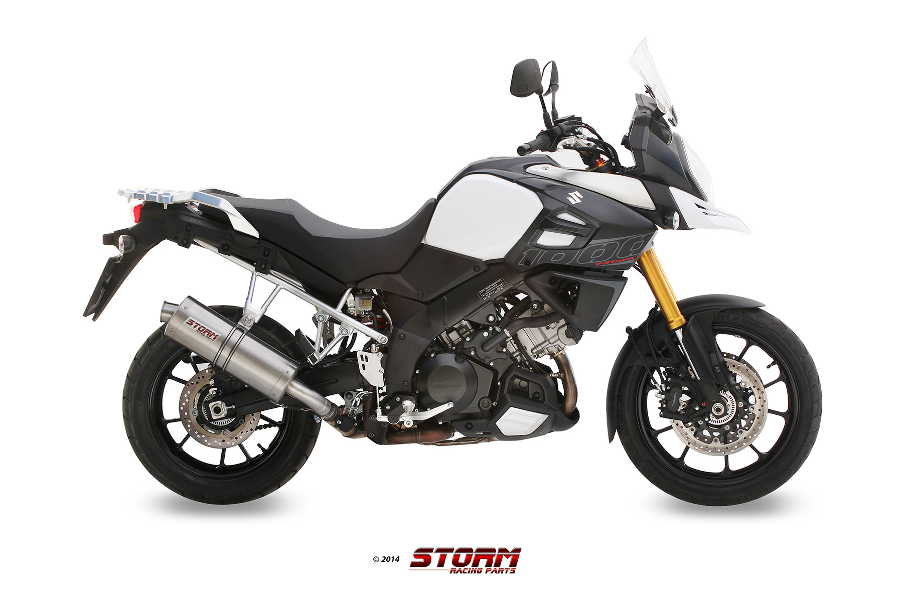 Scarico SUZUKI V-STROM 1000 / XT Storm Oval Inox S.042.LX2