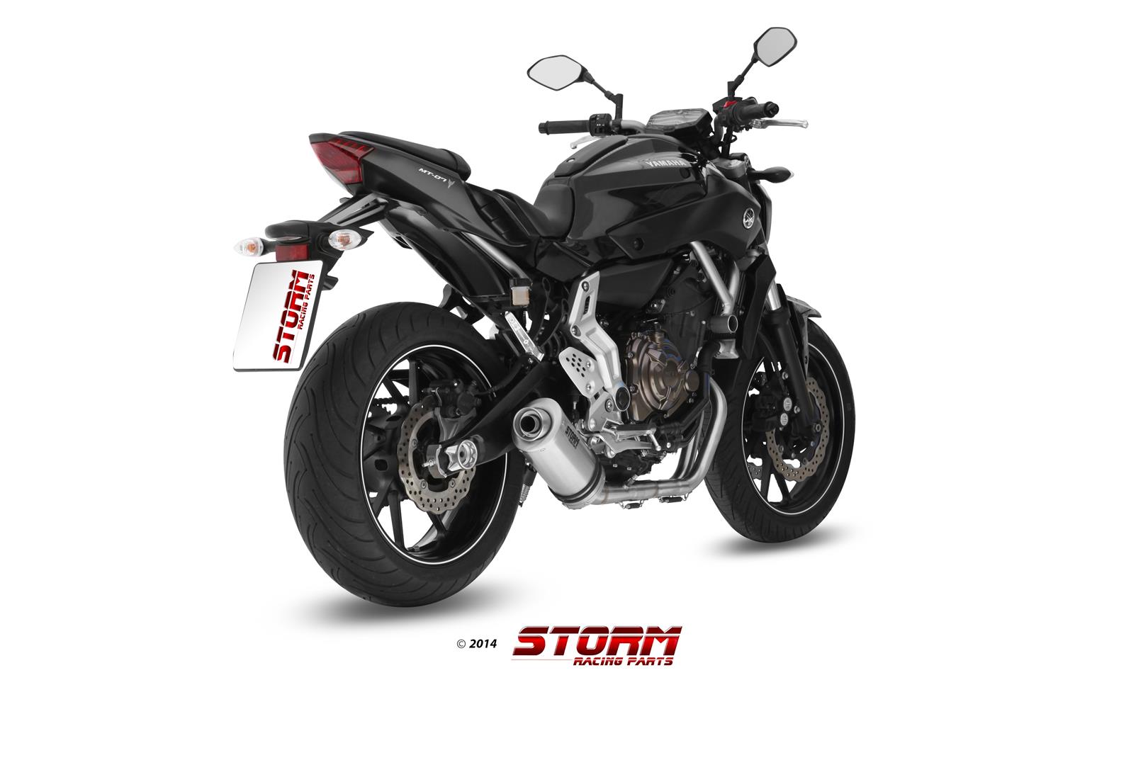 Scarico YAMAHA MT-07 / FZ-07 Storm Oval Inox Y.044.LX1