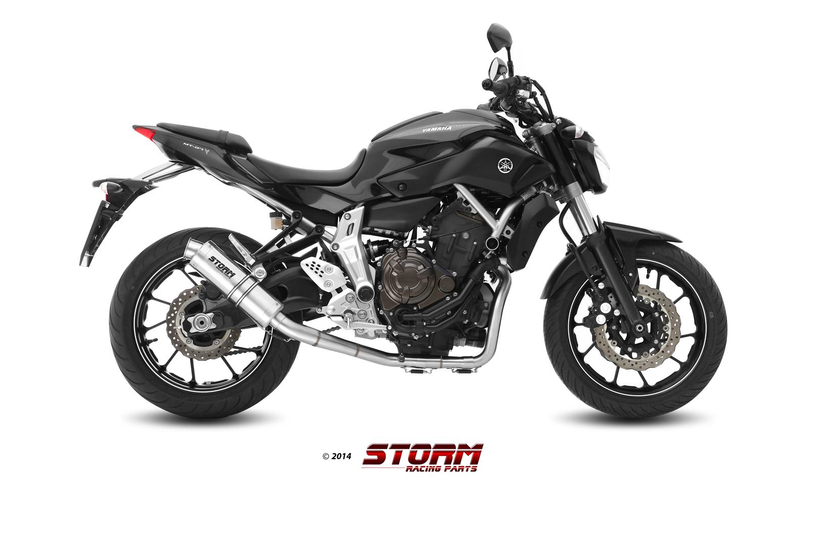 YAMAHA MT-07 Exhaust Storm Gp Stainless steel Y.045.LXS