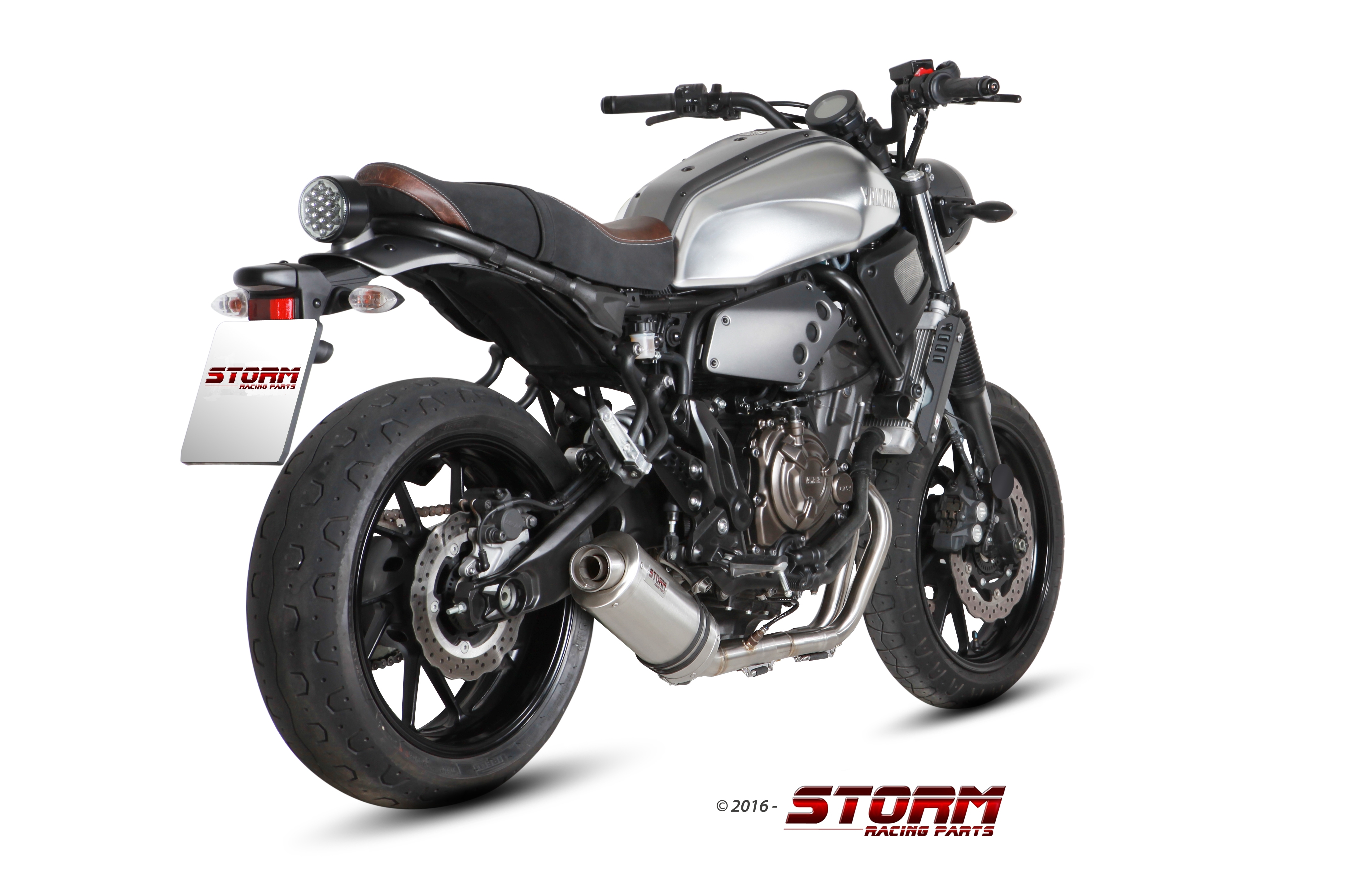 YAMAHA XSR 700 Exhaust Storm Oval Stainless steel Y.053.LX1