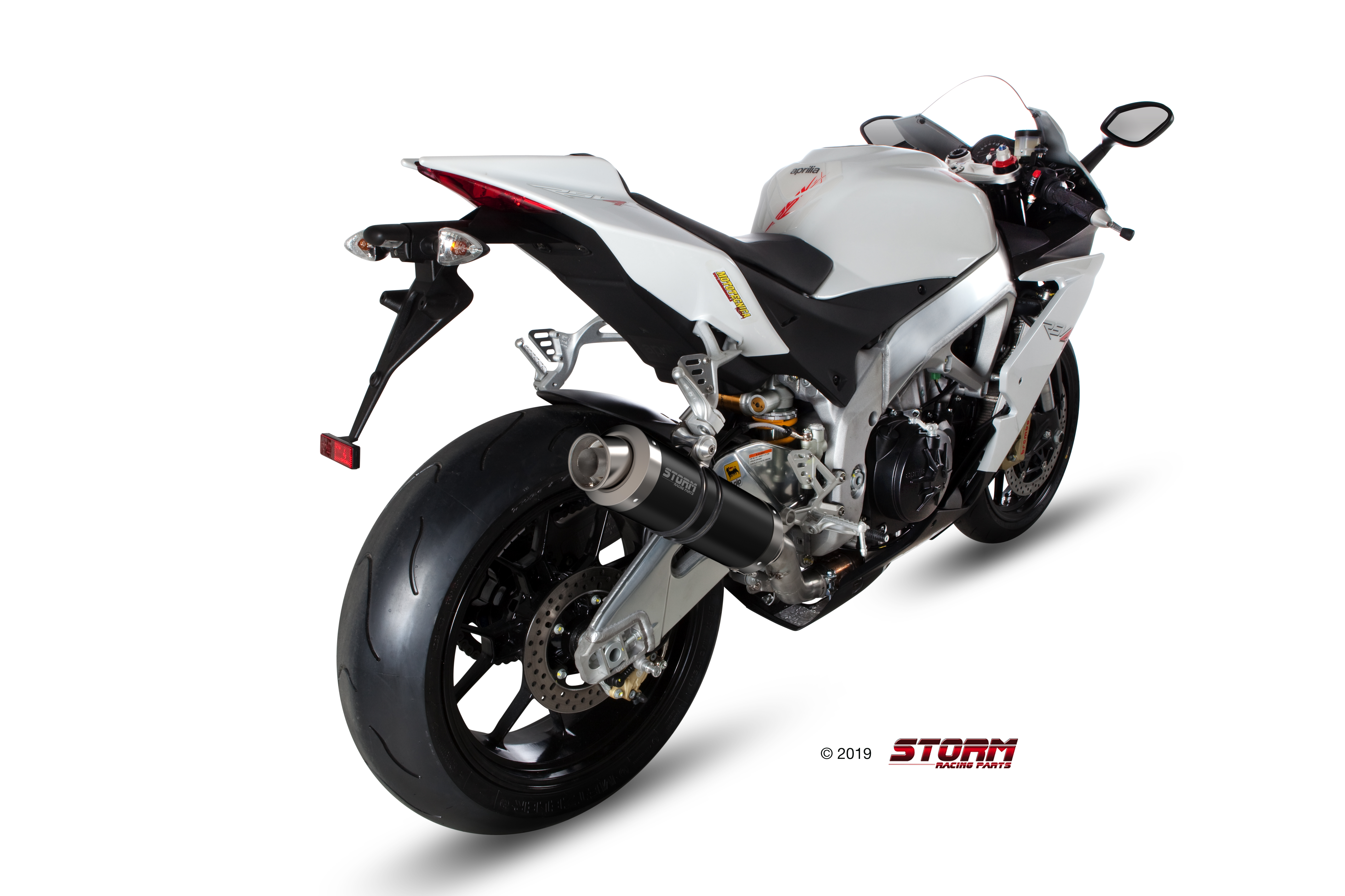 Scarico APRILIA RSV4 Storm Gp Inox Nero A.008.LXSB