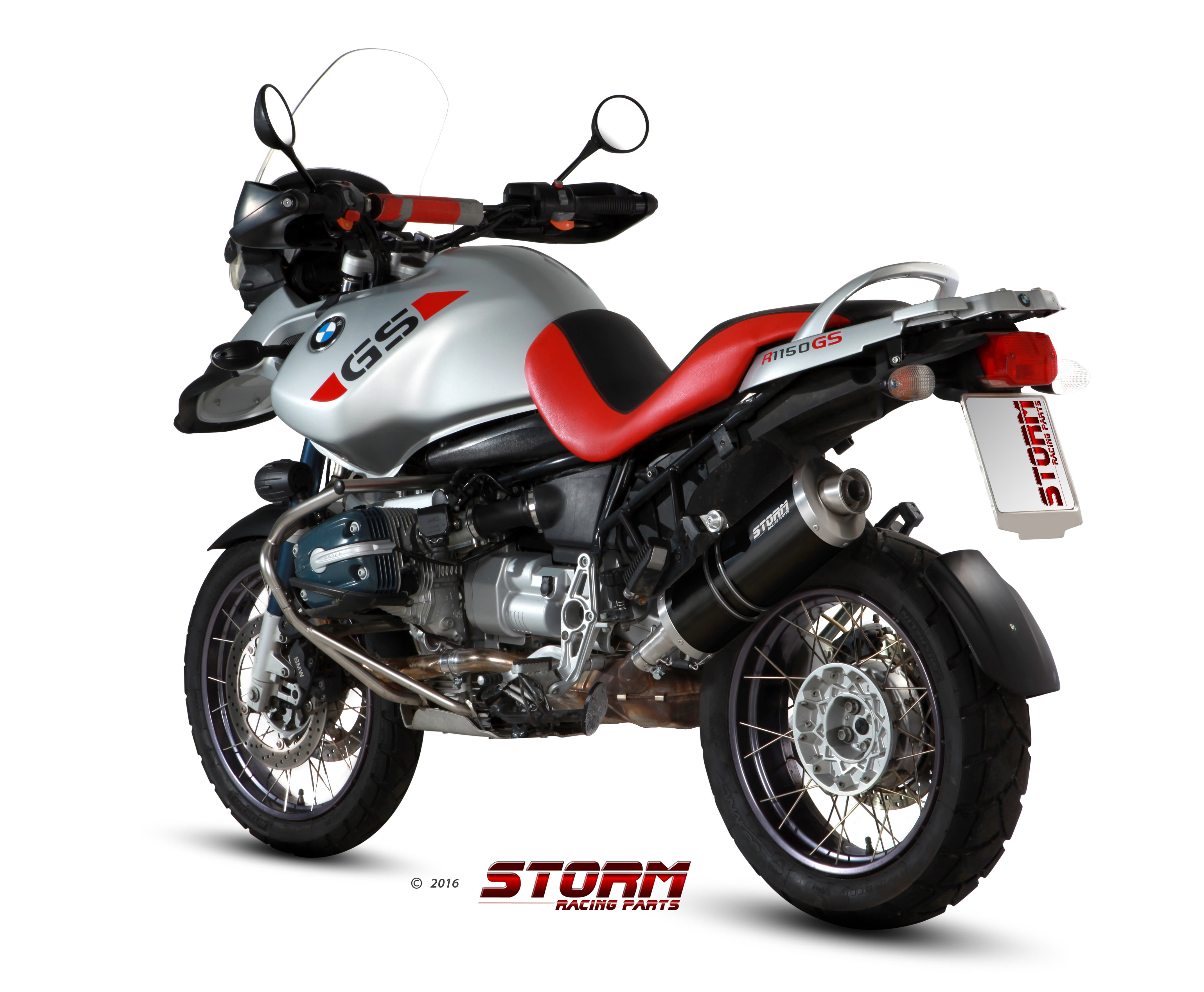 Scarico BMW R 1150 GS / ADVENTURE Storm Oval Inox negro B.015.LX2B