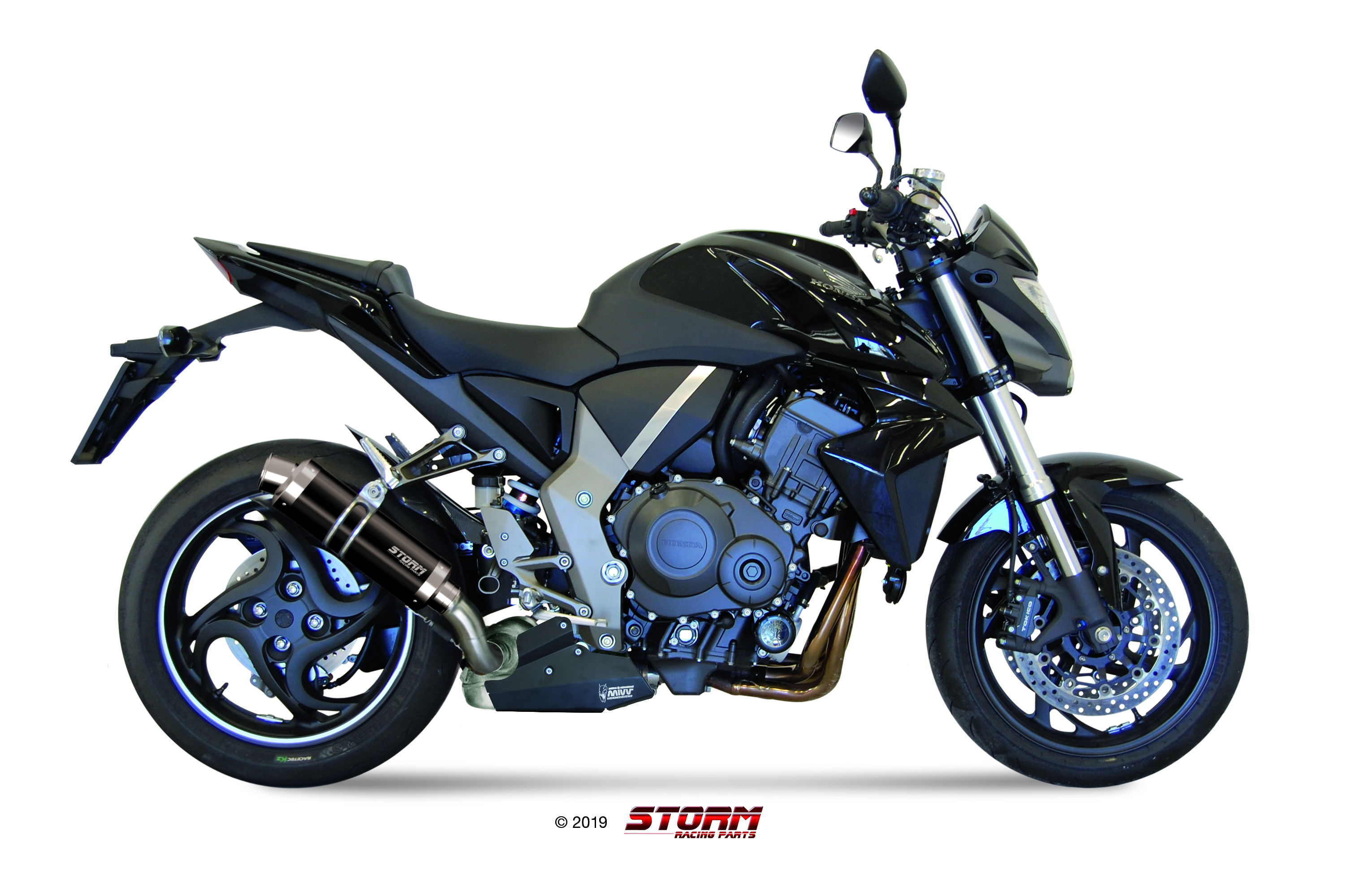 Scarico HONDA CB 1000 R Storm Gp Inox Nero H.041.LXSB