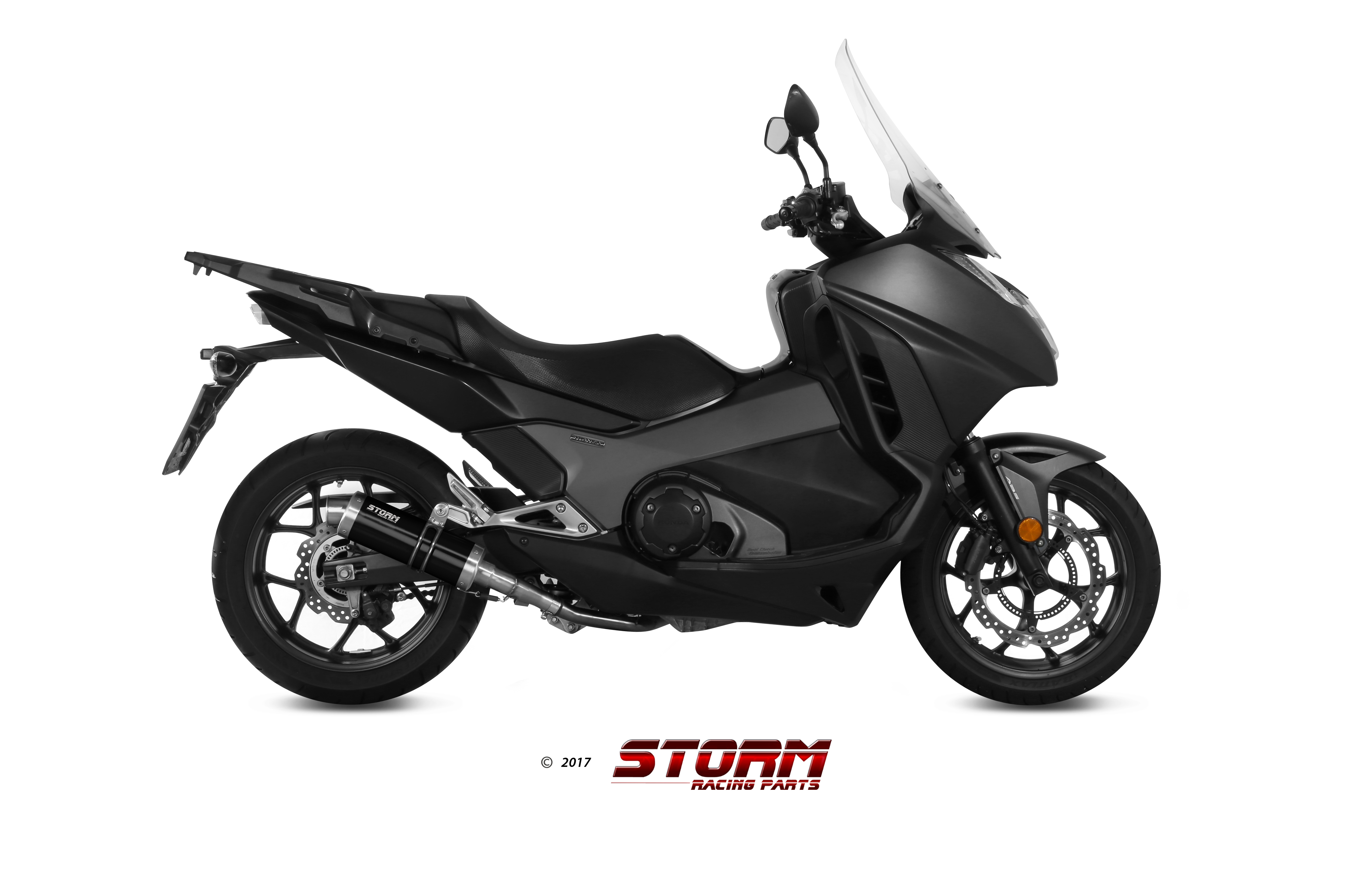 Scarico HONDA INTEGRA 750 Storm Gp Inox Nero H.065.LXSB