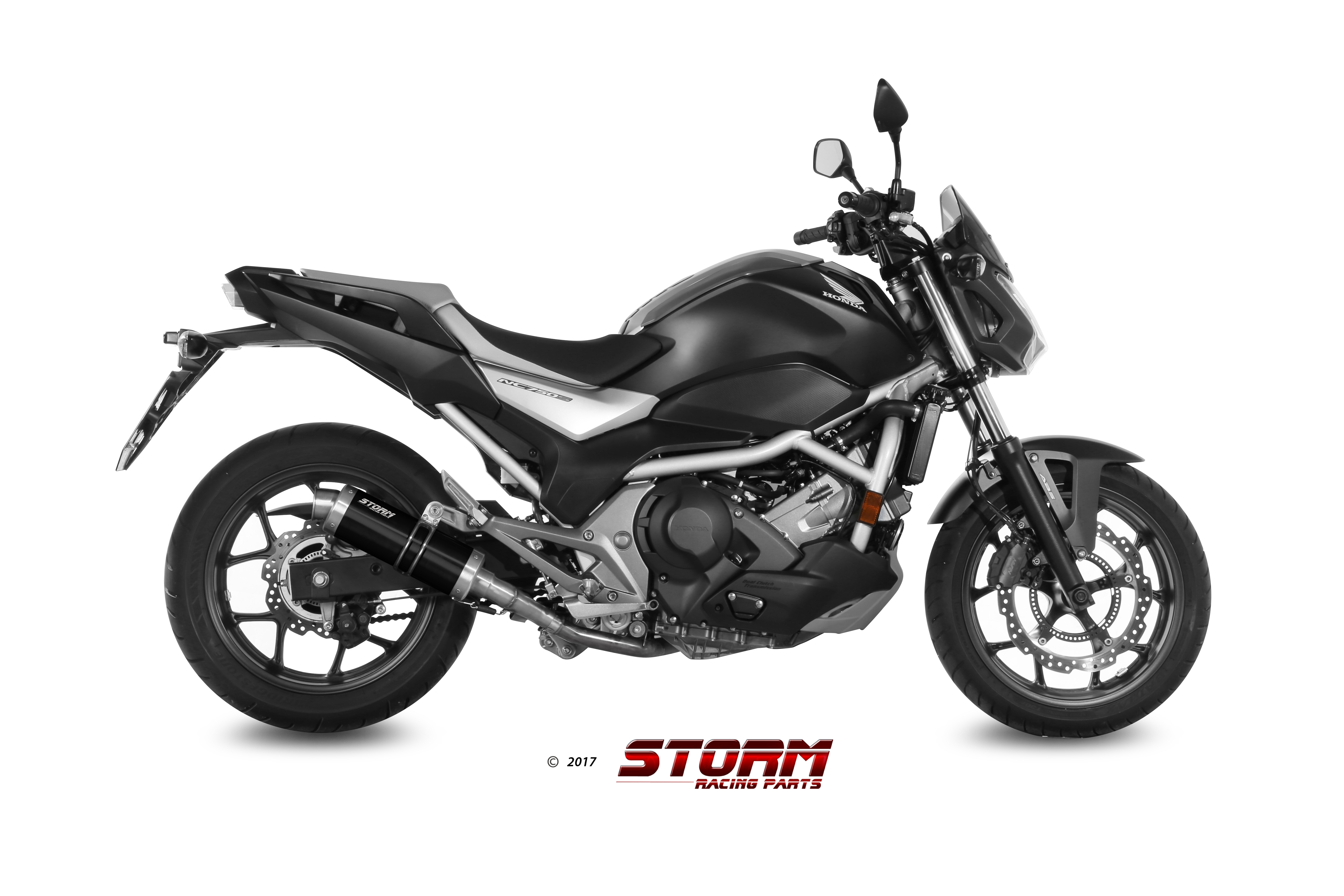 Scarico HONDA NC 750 S / X Storm Gp Inox Nero H.065.LXSB