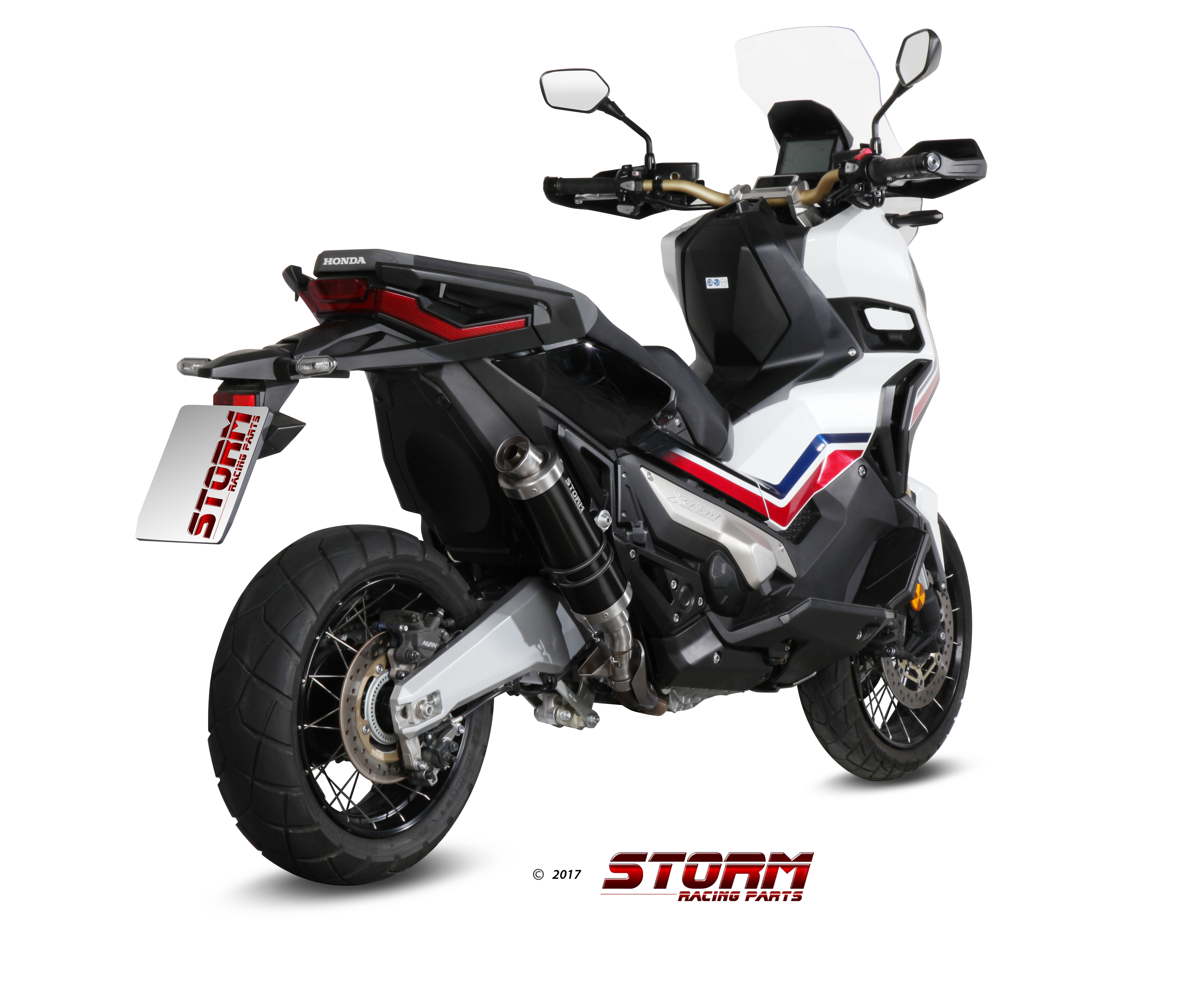 Scarico HONDA X-ADV 750 Storm Gp Inox Nero H.066.LXSB