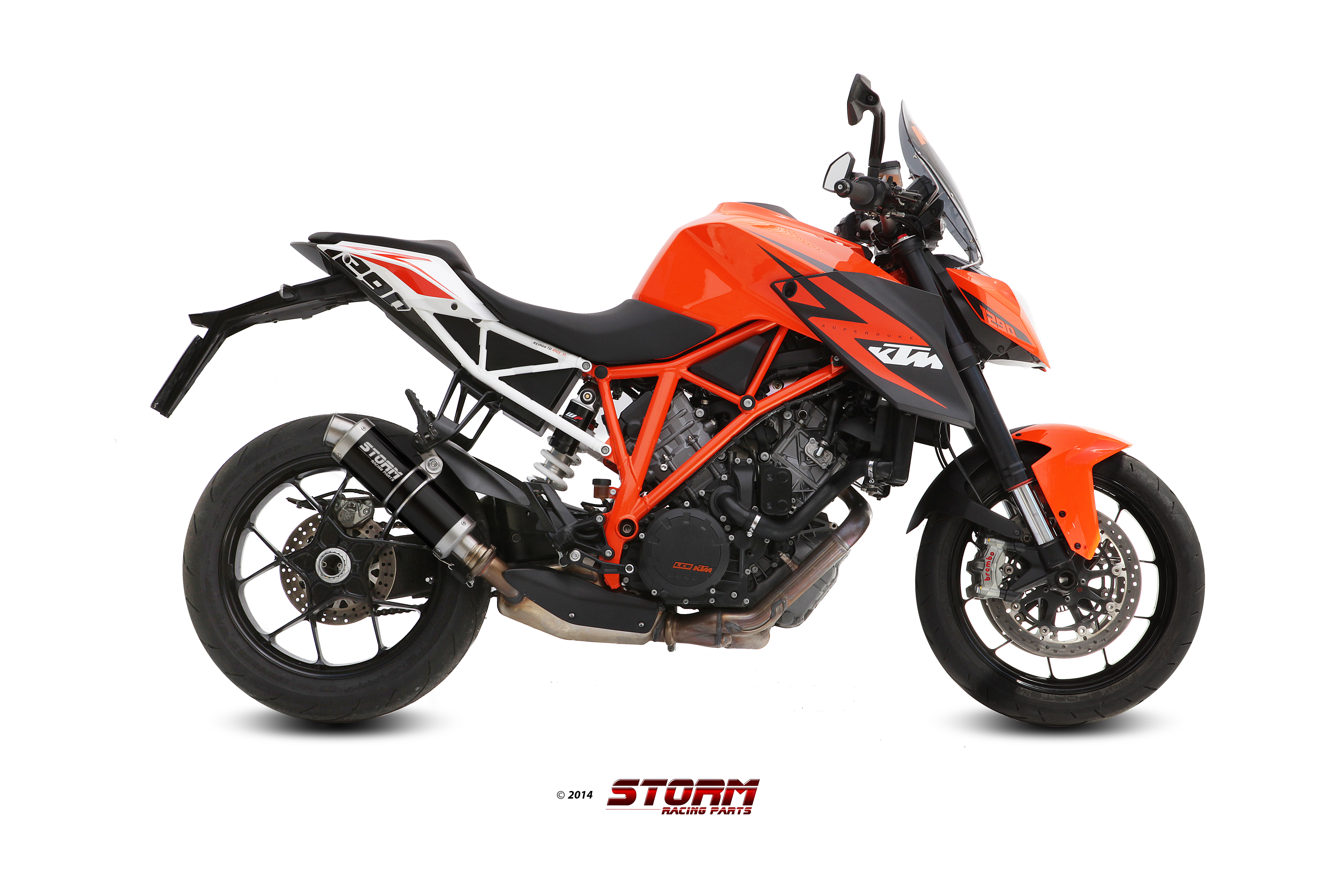 Scarico KTM 1290 SUPERDUKE Storm Gp Inox Nero KT.014.LXSB