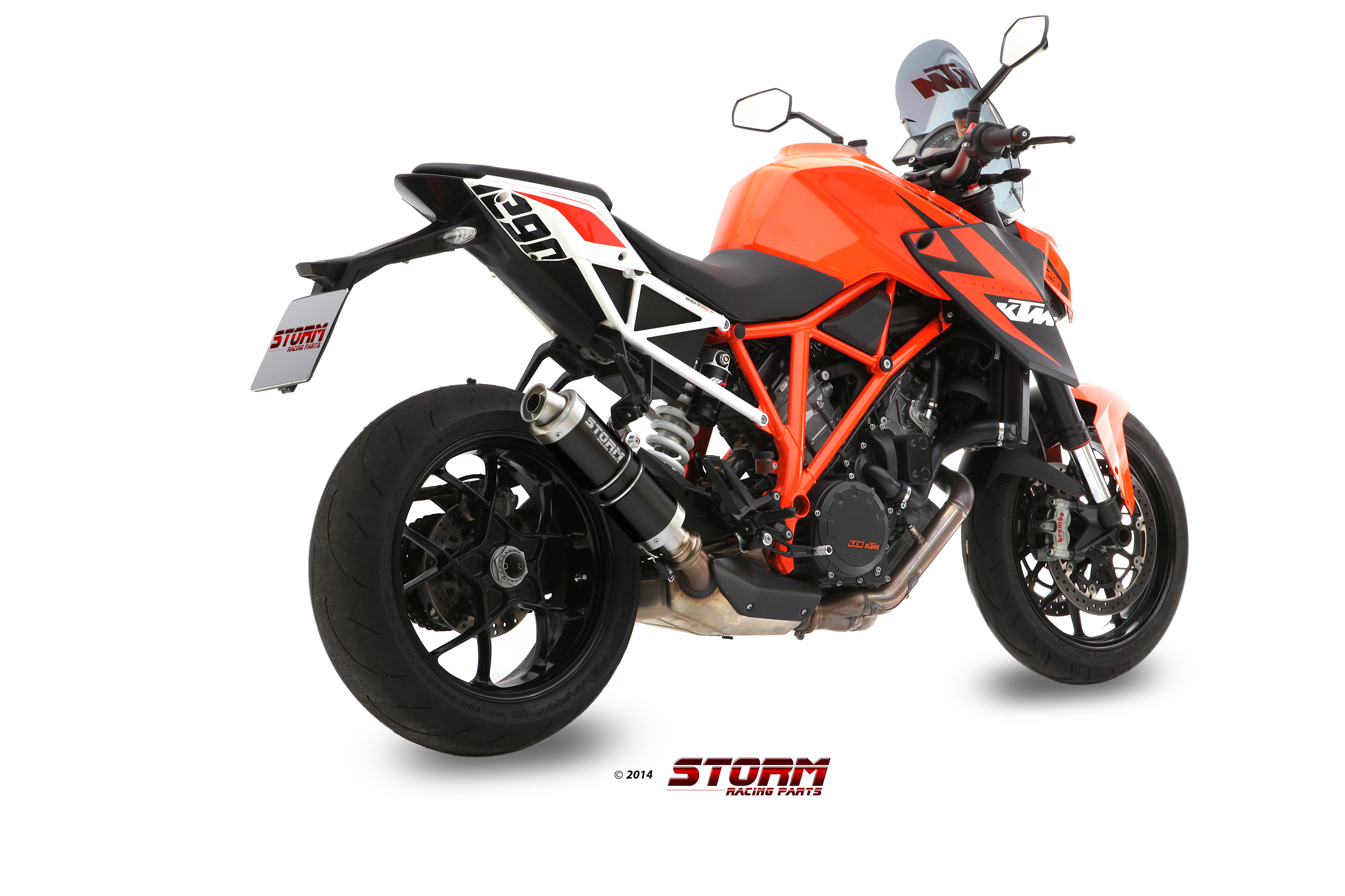 Scarico KTM 1290 SUPERDUKE Storm Gp Inox Nero KT.014.LXSB