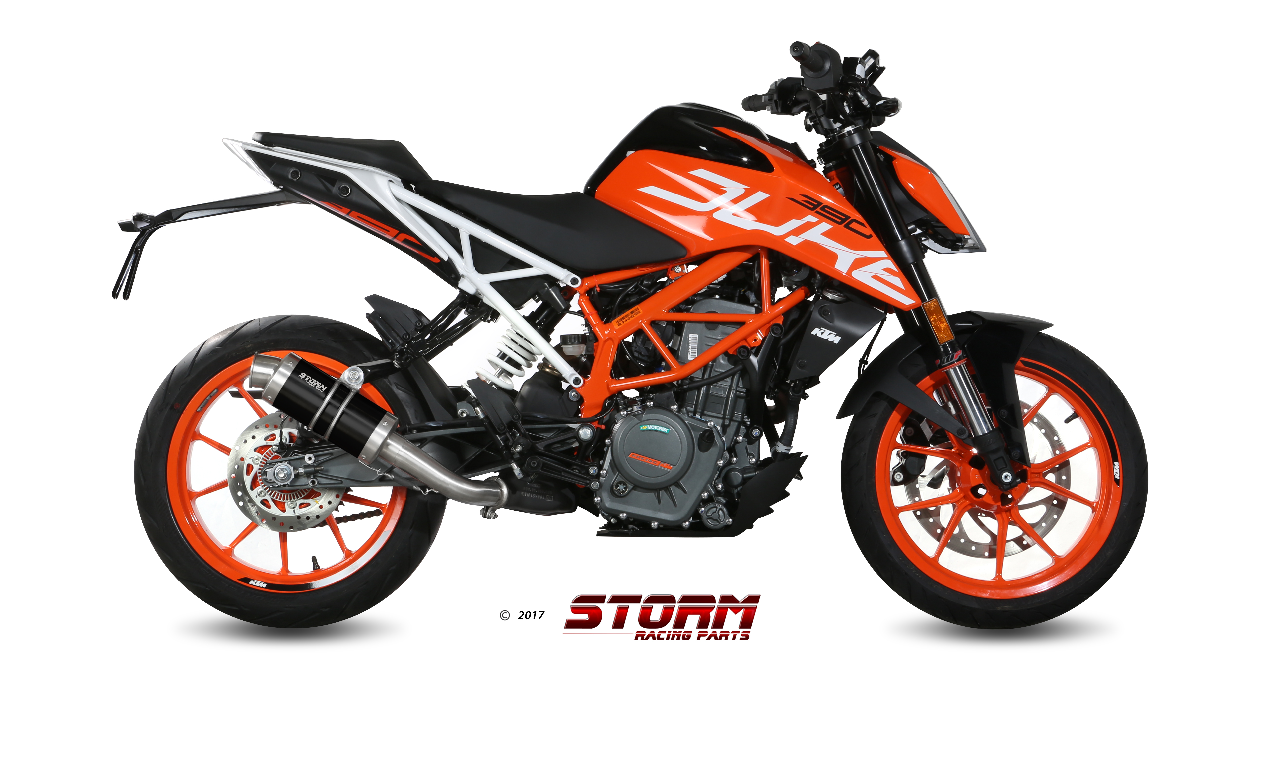 Scarico KTM 390 DUKE Storm Gp Inox Nero KT.019.LXSB