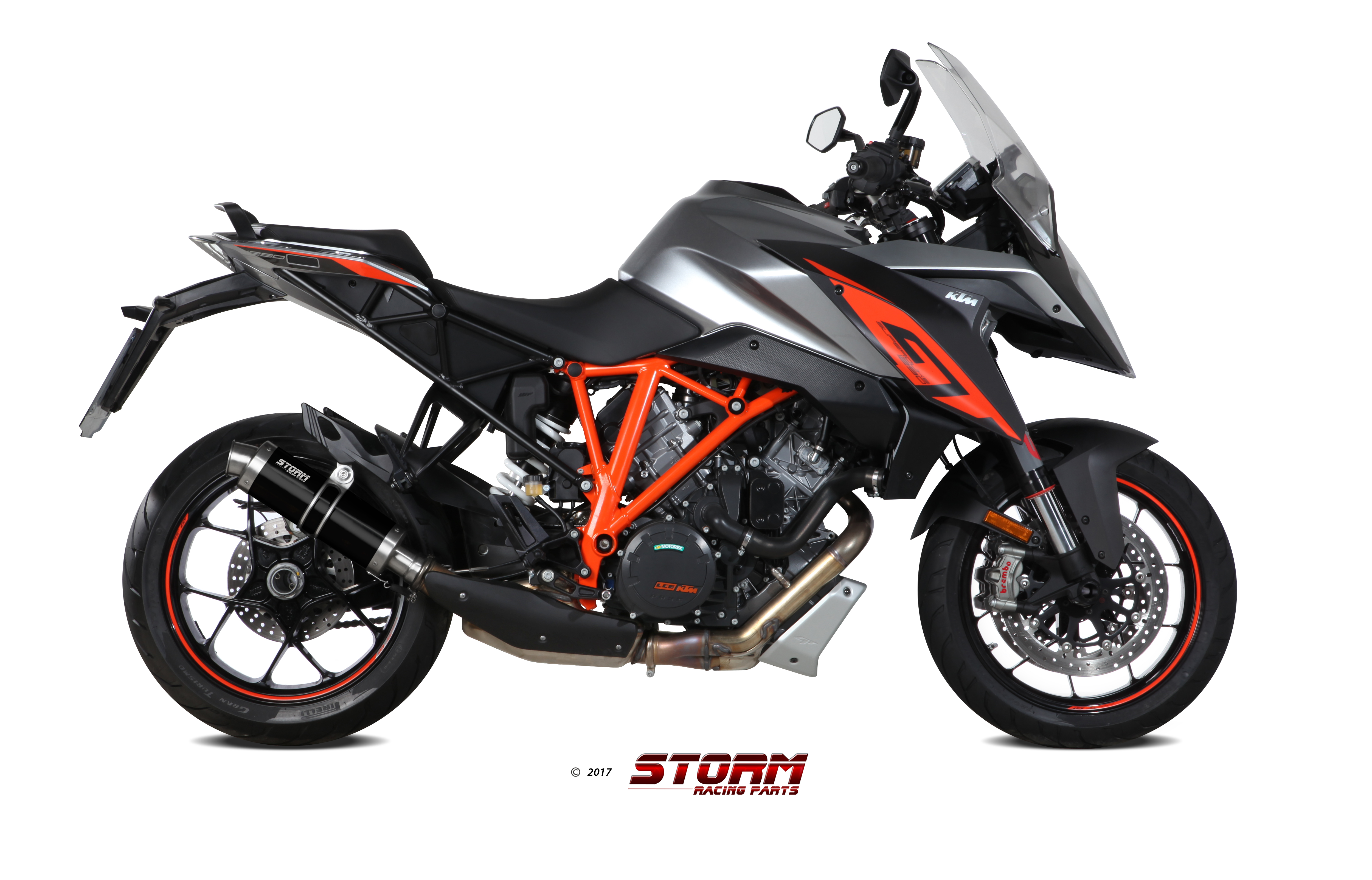 Scarico KTM 1290 SUPERDUKE GT Storm Gp Inox Nero KT.018.LXSB