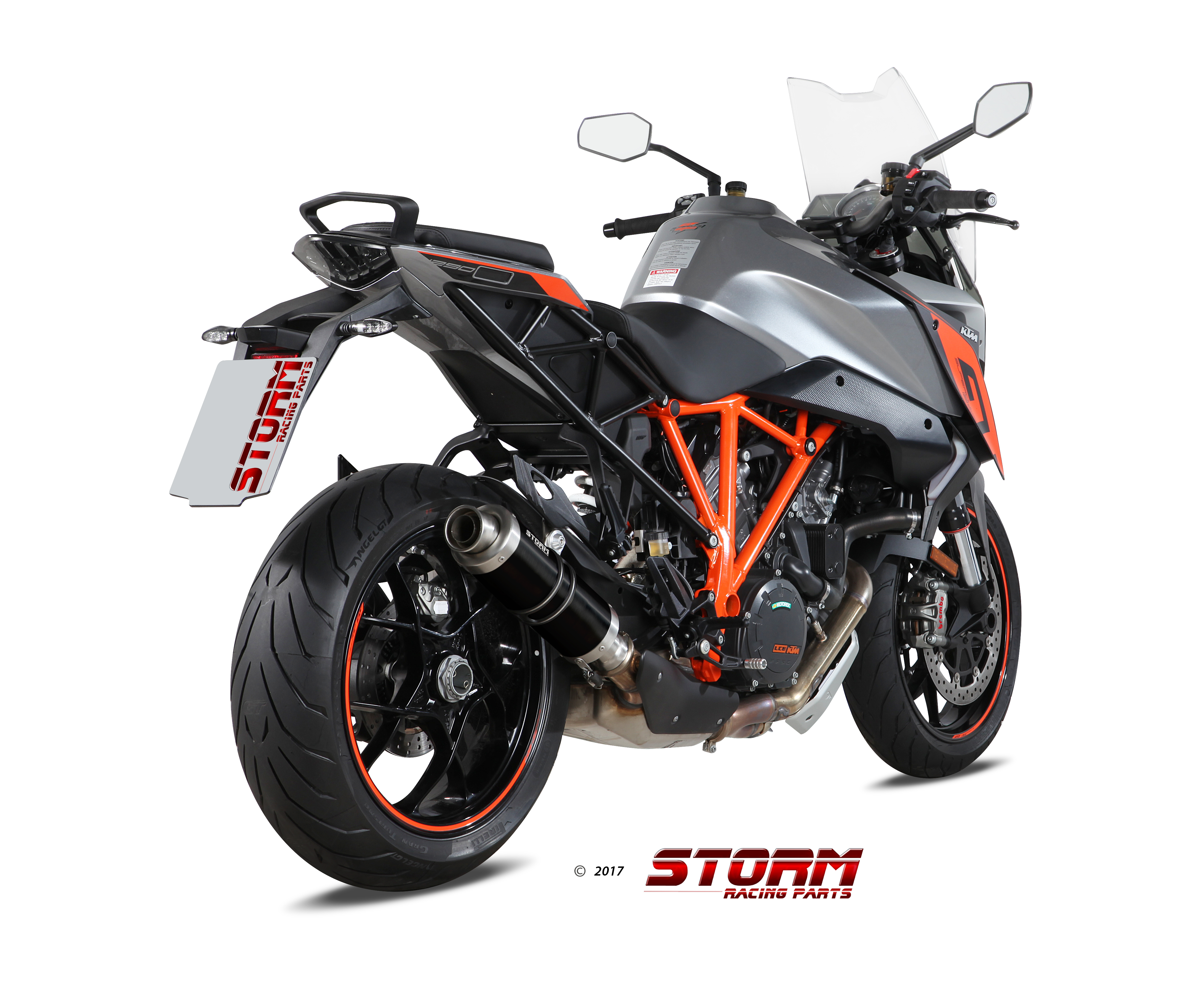 Scarico KTM 1290 SUPERDUKE GT Storm Gp Inox Nero KT.018.LXSB