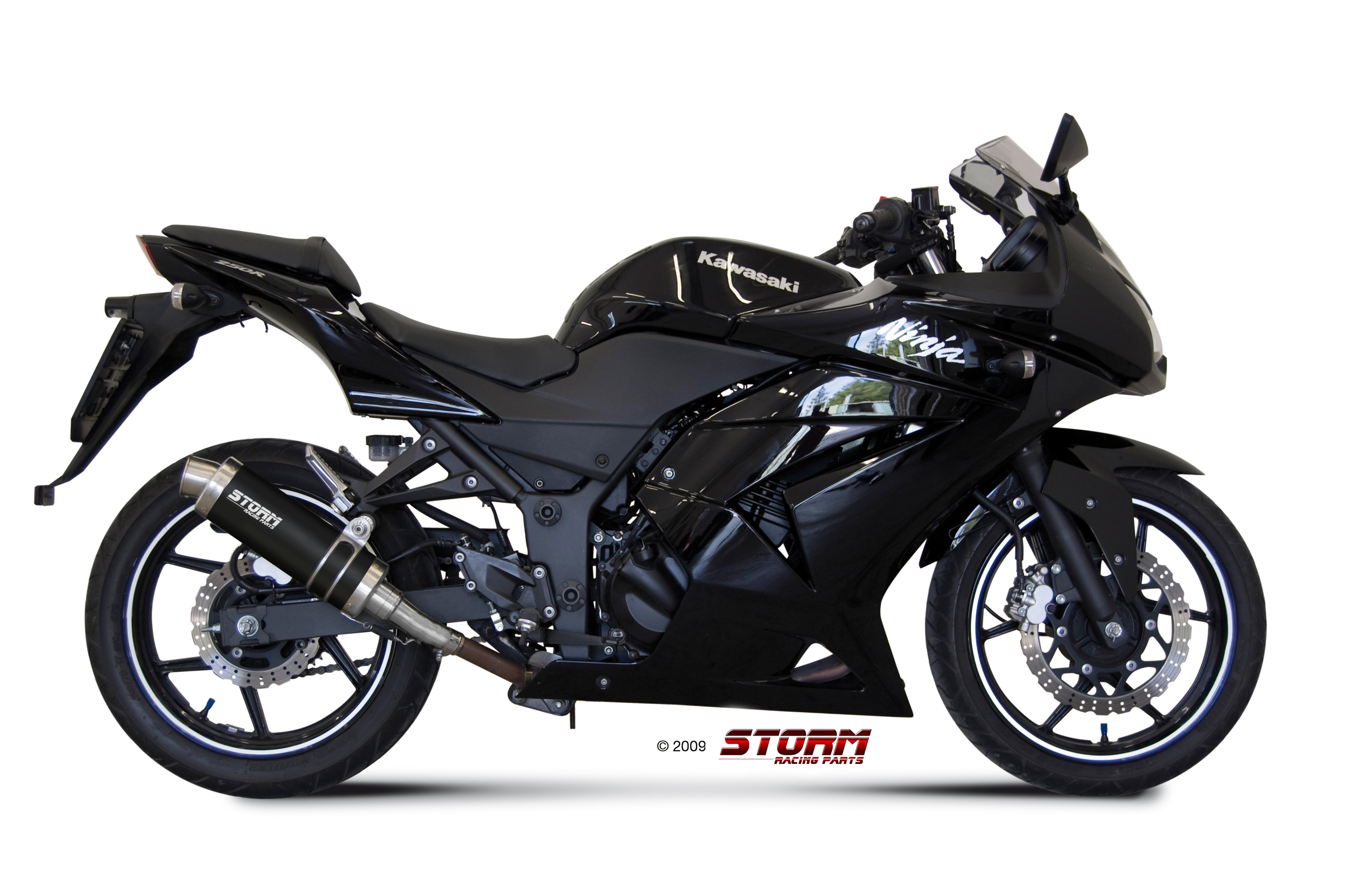 Scarico KAWASAKI NINJA 250R Storm Gp Inox negro K.024.LXSB