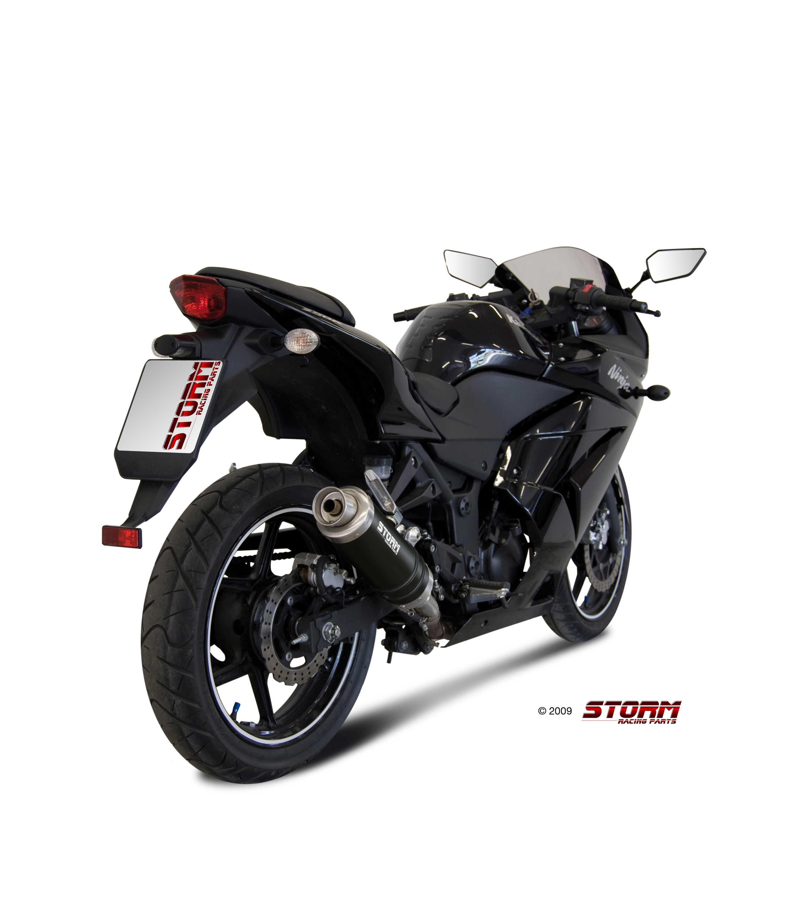 Scarico KAWASAKI NINJA 250R Storm Gp Inox negro K.024.LXSB