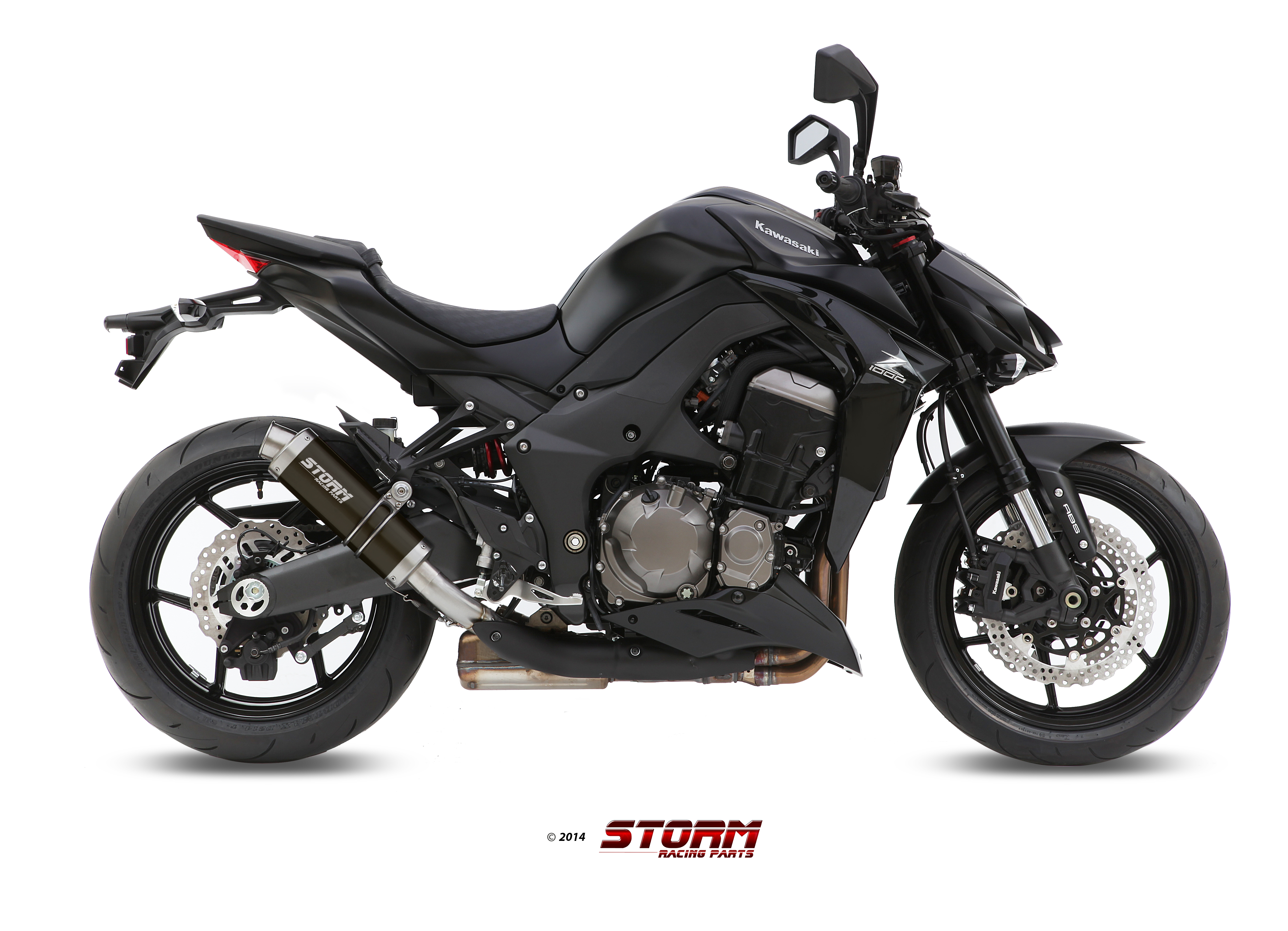 Scarico KAWASAKI Z 1000 Storm Gp Inox negro K.039.LXSB