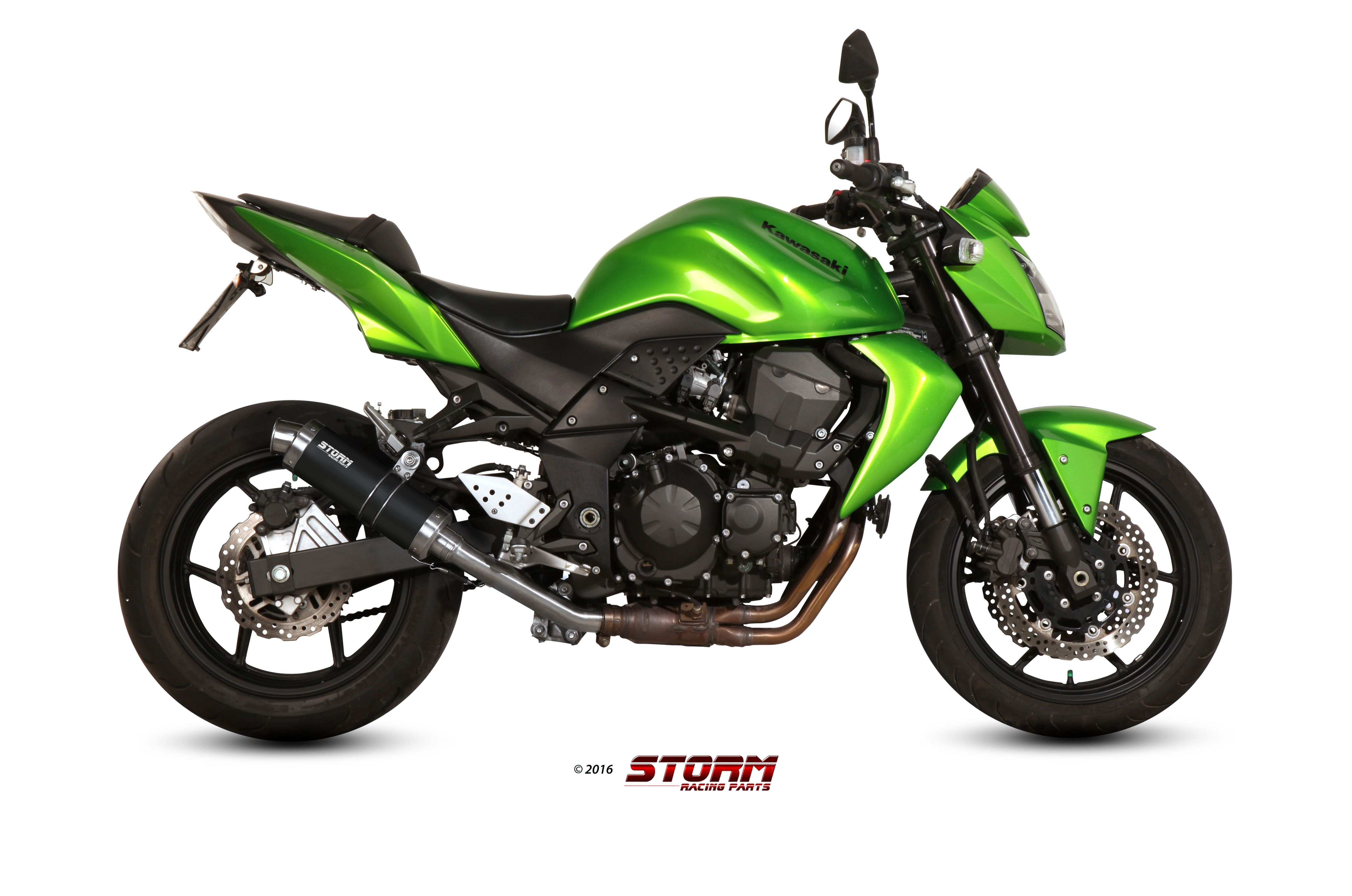 Scarico KAWASAKI Z 750 Storm Gp Inox Nero K.018.LXSB