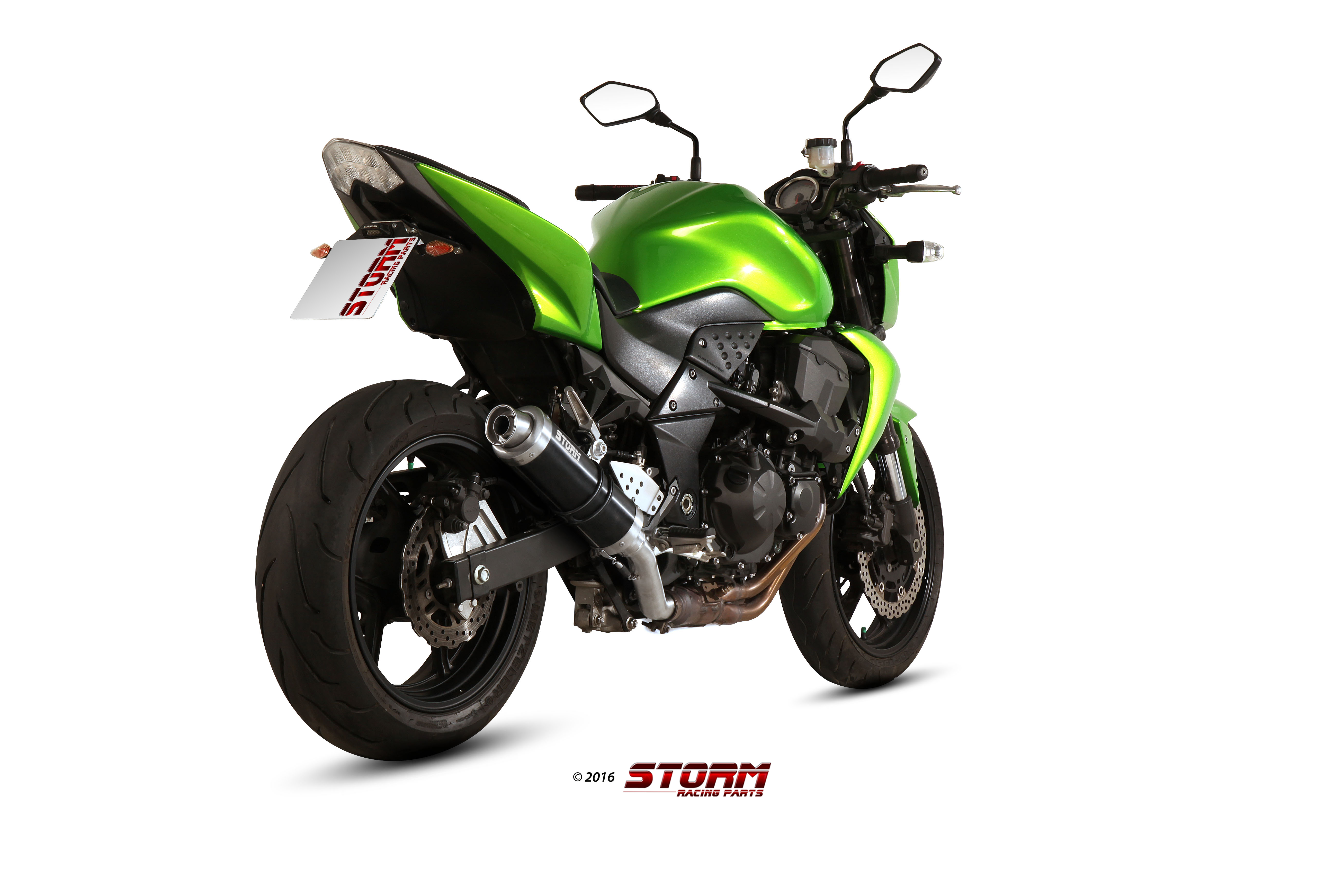 Scarico KAWASAKI Z 750 Storm Gp Inox Nero K.018.LXSB