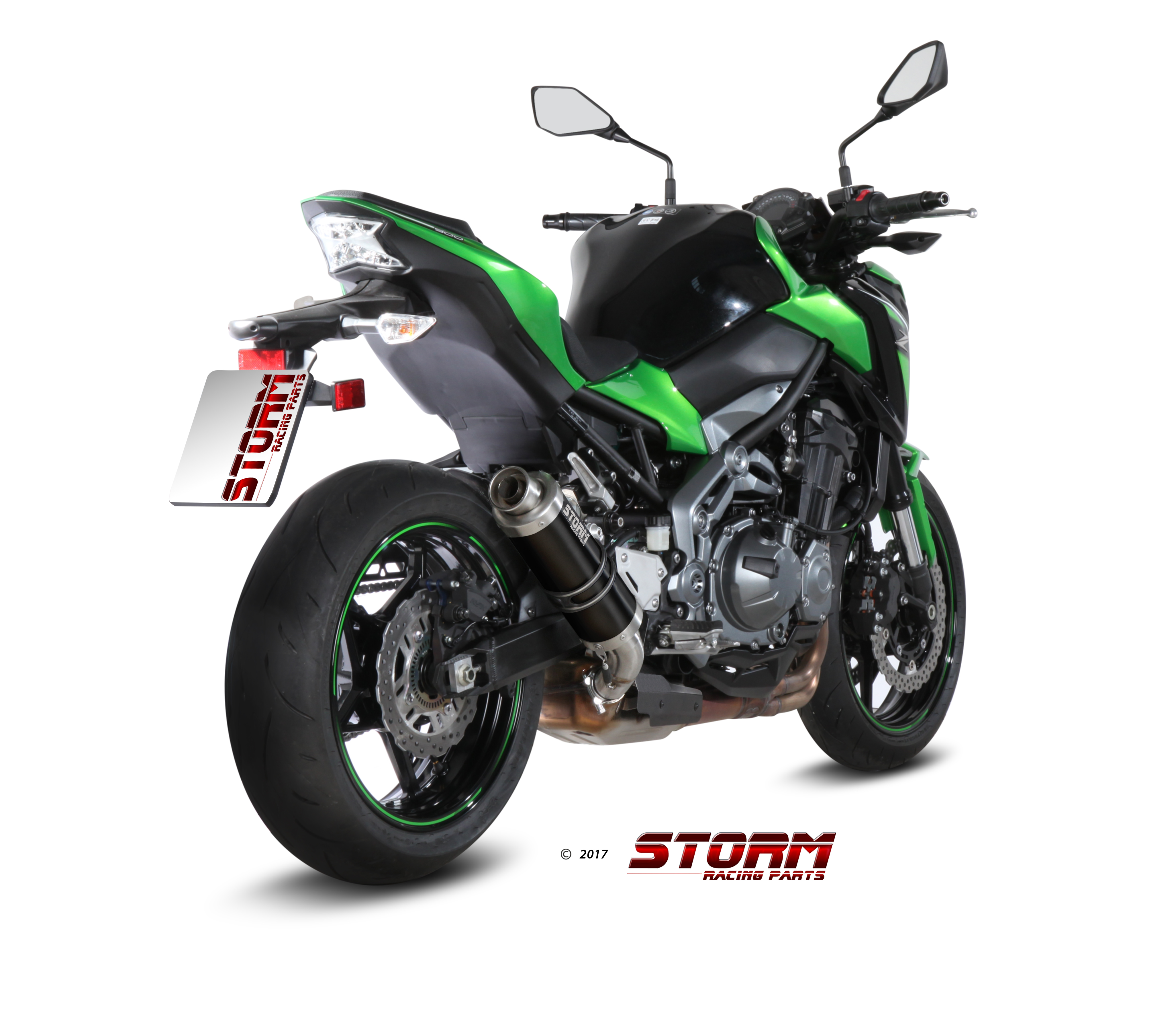 Scarico KAWASAKI Z 900 Storm Gp Inox Nero K.045.LXSB