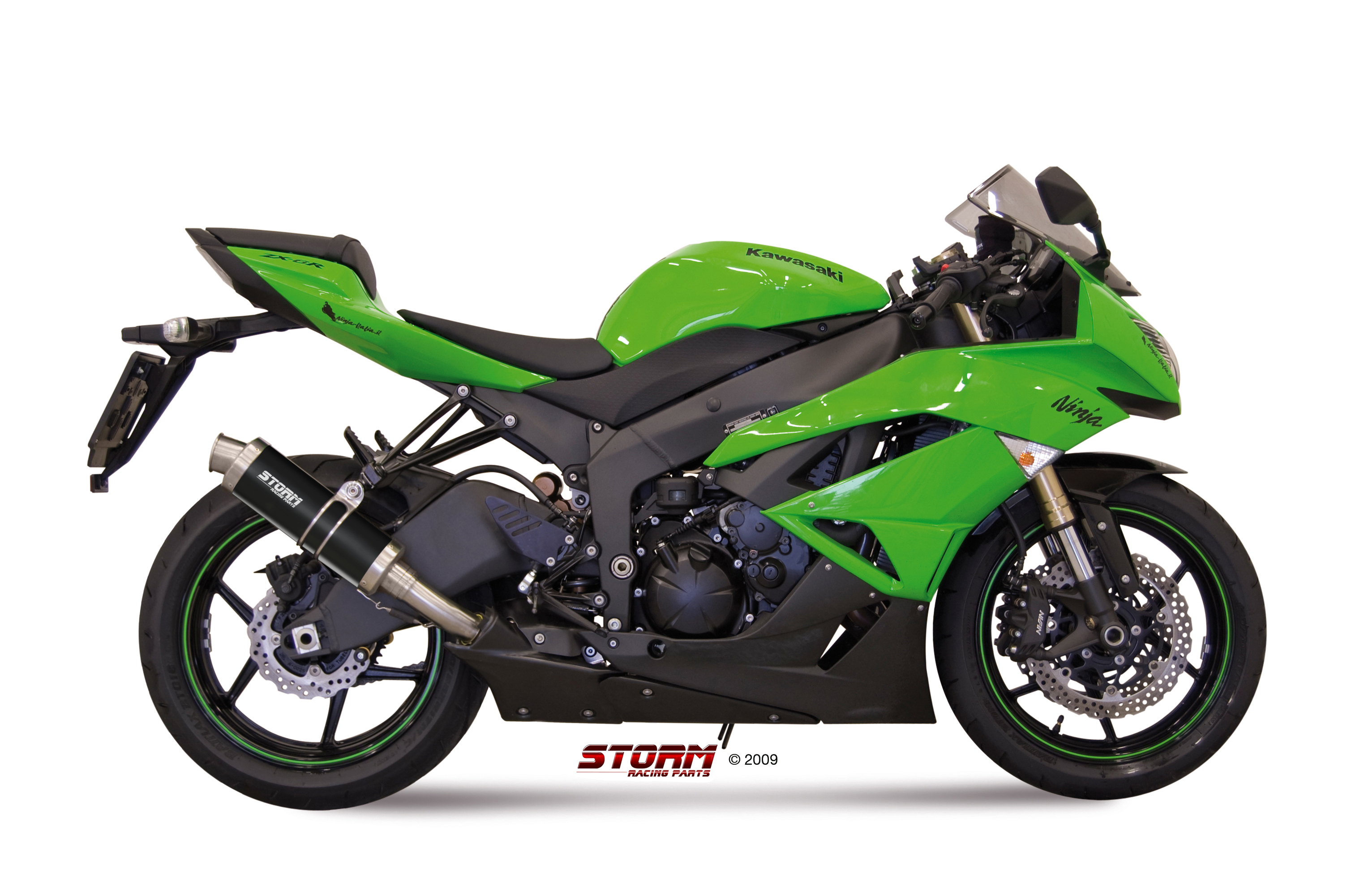 Scarico KAWASAKI ZX-6 R Storm Gp Inox negro K.022.LXSB