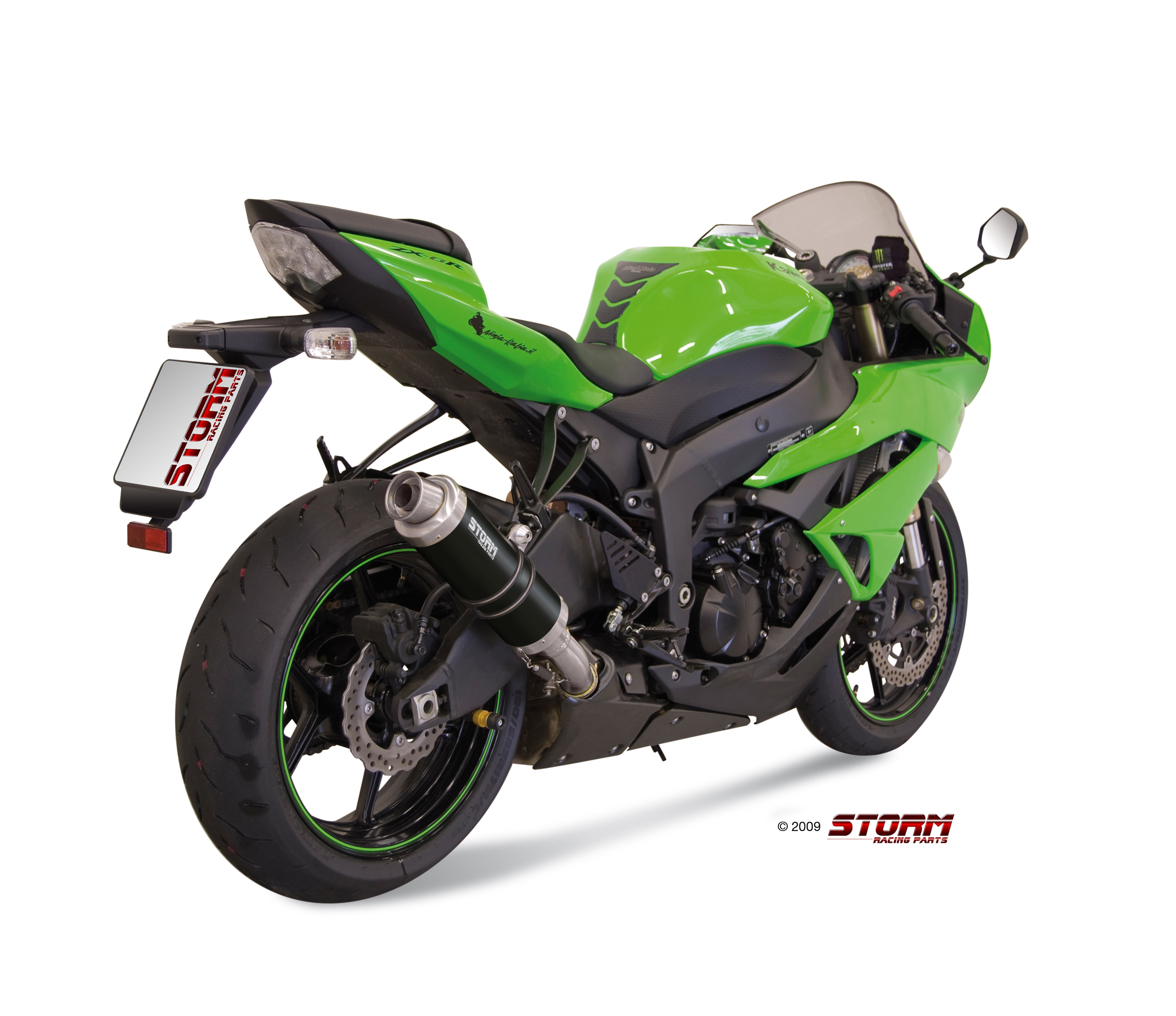 Scarico KAWASAKI ZX-6 R Storm Gp Inox negro K.022.LXSB